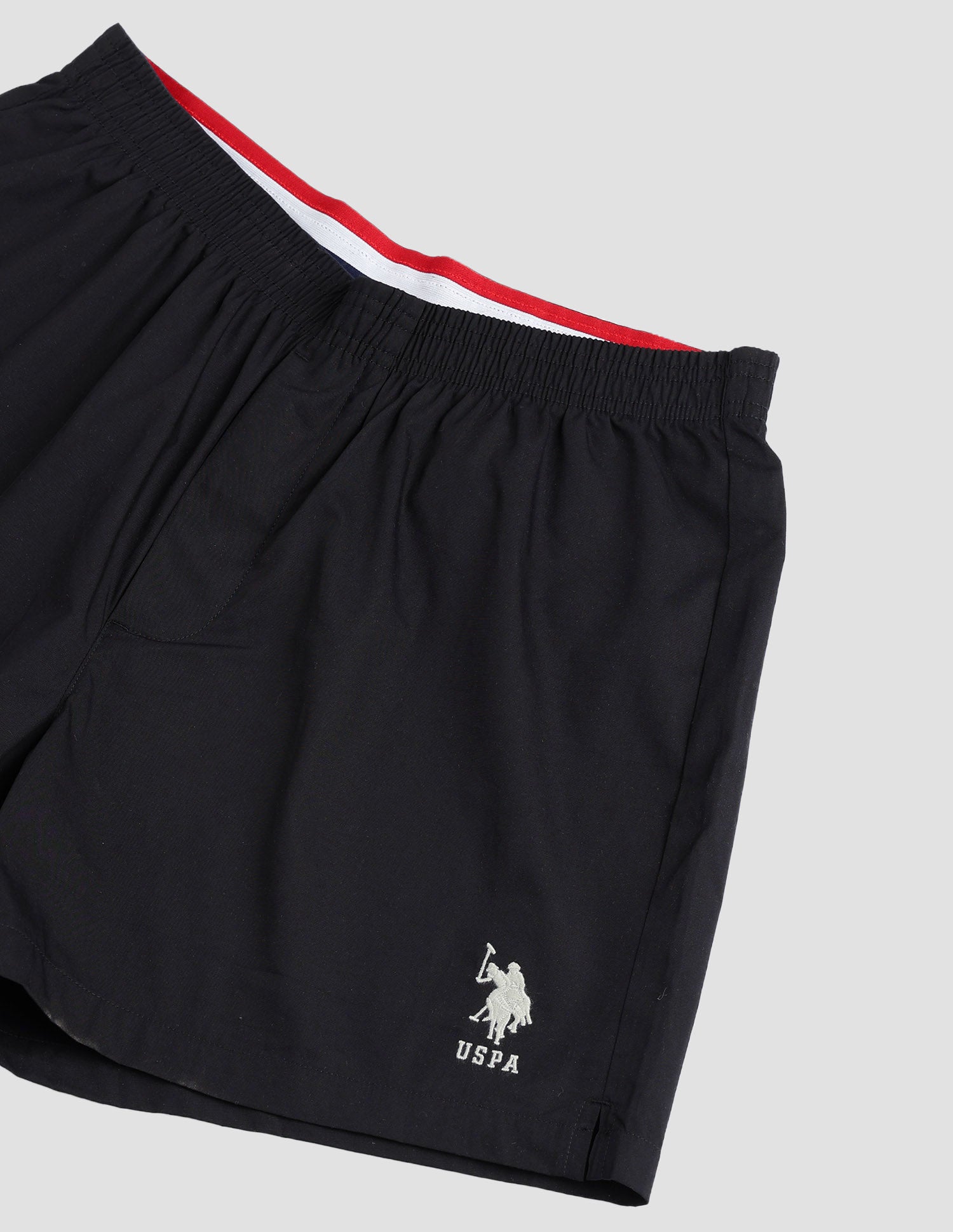 Solid Cotton OEX07 Boxers - Pack Of 1 Black - U.S. POLO ASSN. | Large