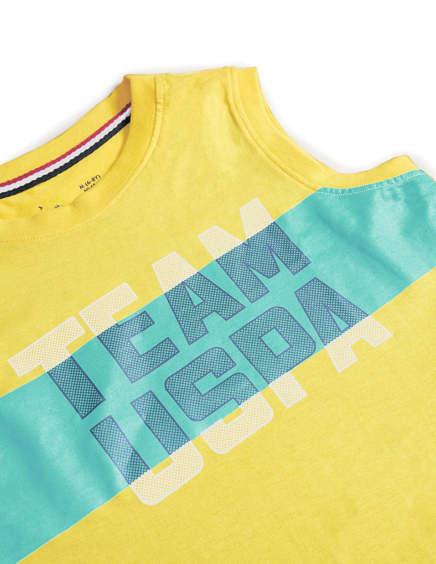 Brand Print Cotton IKEB Lounge T-Shirt - Pack Of 1 Yellow - U.S. POLO ASSN. | Large