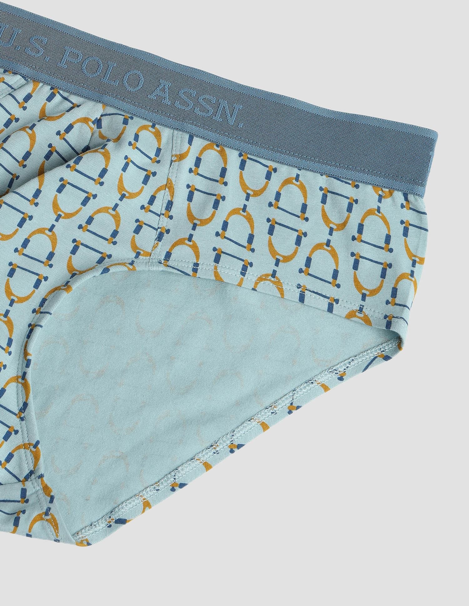 Elasticized Waist Printed PB005 Briefs - Pack of 1 Blue - U.S. POLO ASSN. | Large