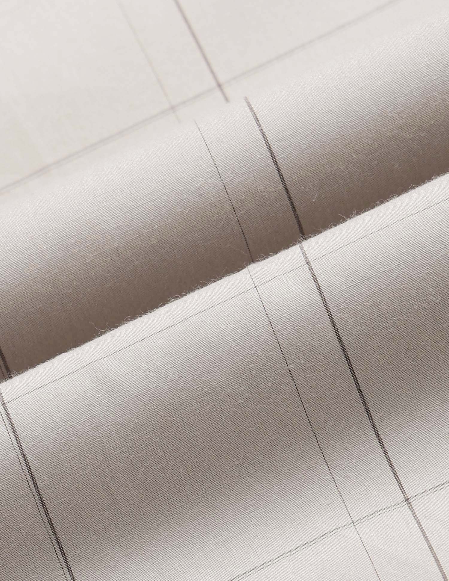 Tailored Fit Windowpane Checked Shirt Light Grey - U.S. POLO ASSN. | Large