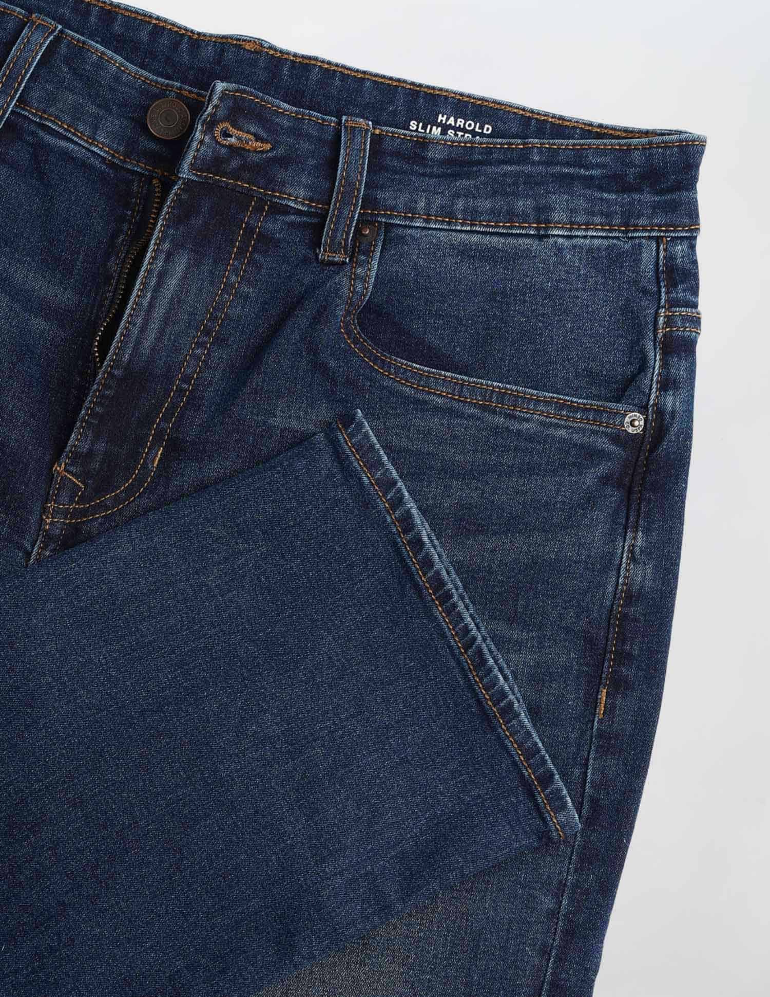 Harold Slim Straight Fit Blue Jeans Indigo - U.S. Polo Assn. India | Large