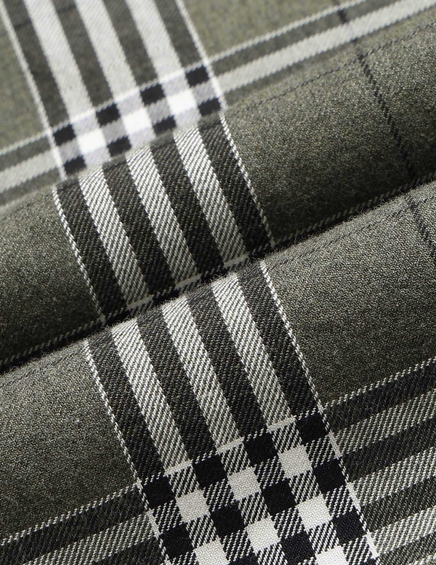 Twill Tartan Checked Shirt Light Olive - U.S. POLO ASSN. | Large