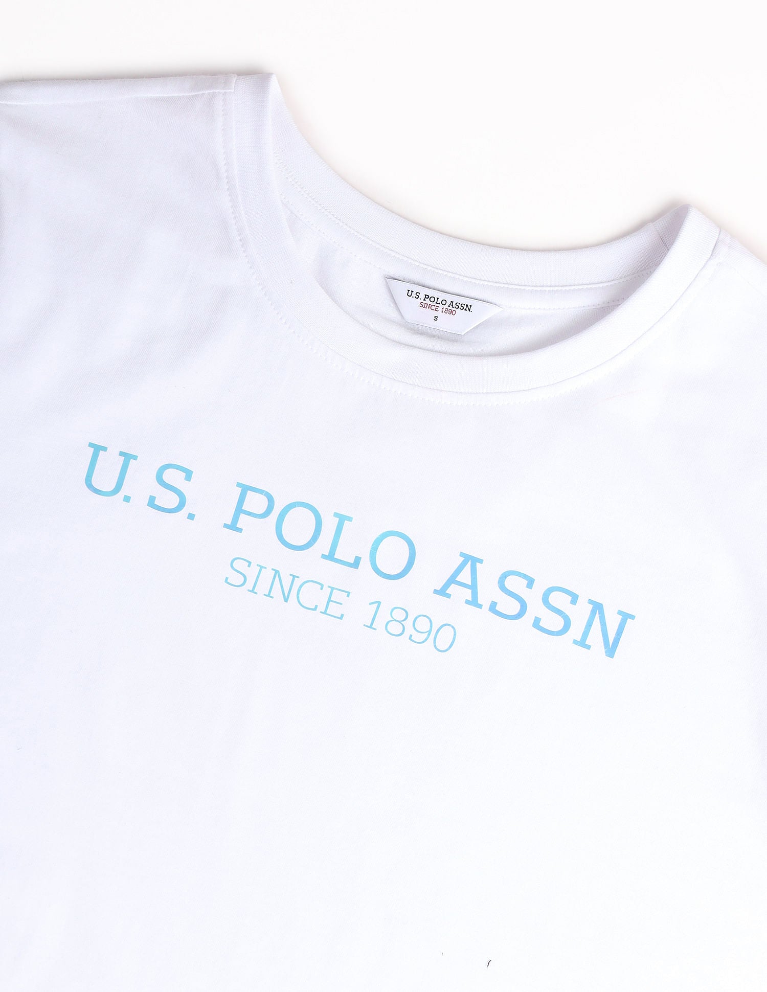 Pure Cotton Brand Print T-Shirt White - U.S. Polo Assn. India | Large