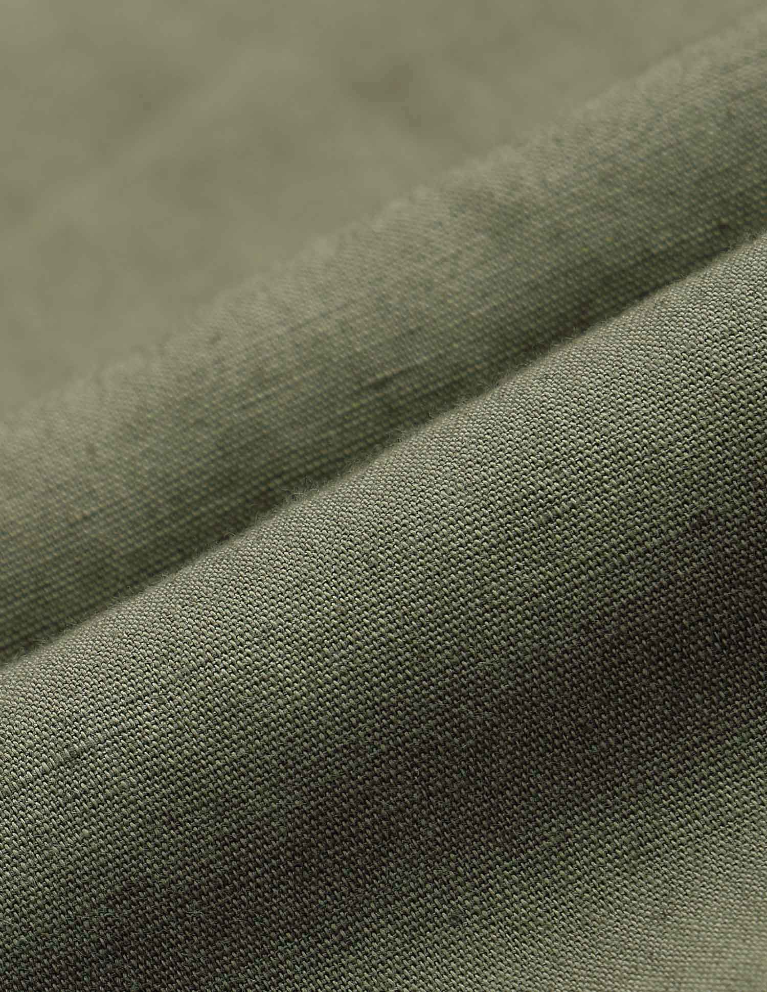 Solid Regular Fit Mandarin Shirt Olive - U.S. POLO ASSN. | Large