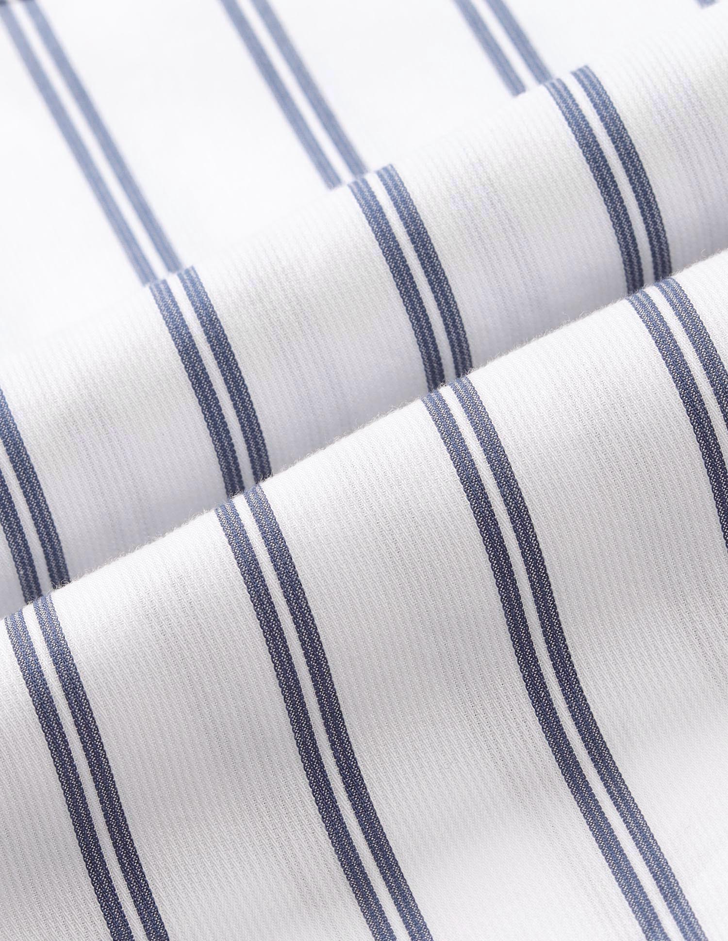 Vertical Striped Tailored Fit Shirt Blue - U.S. Polo Assn. India | Large