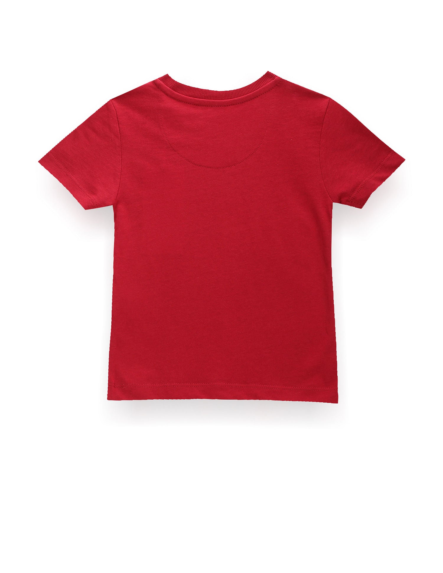 Boys Brand Print Cotton T-Shirt Maroon - U.S. Polo Assn. India | Large