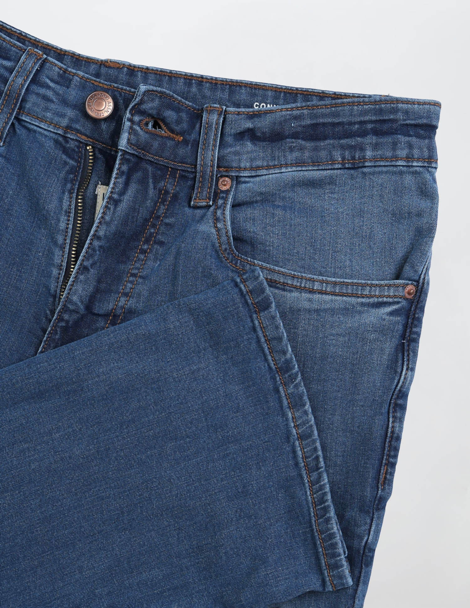 Connor Bootcut Fit Blue Jeans Indigo - U.S. POLO ASSN. | Large