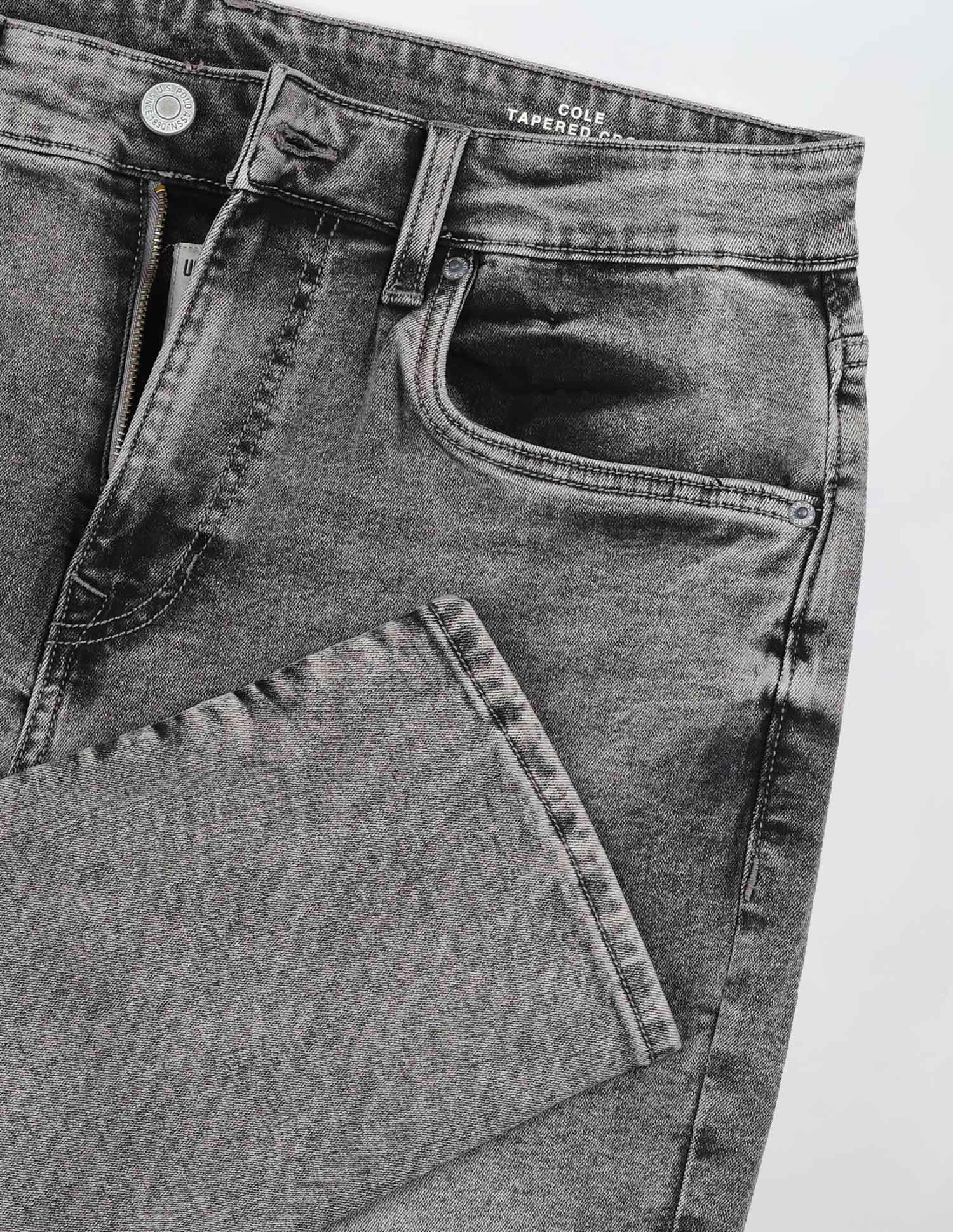 Cole Comfort Cropped Fit Grey Jeans Grey - U.S. POLO ASSN. | Large