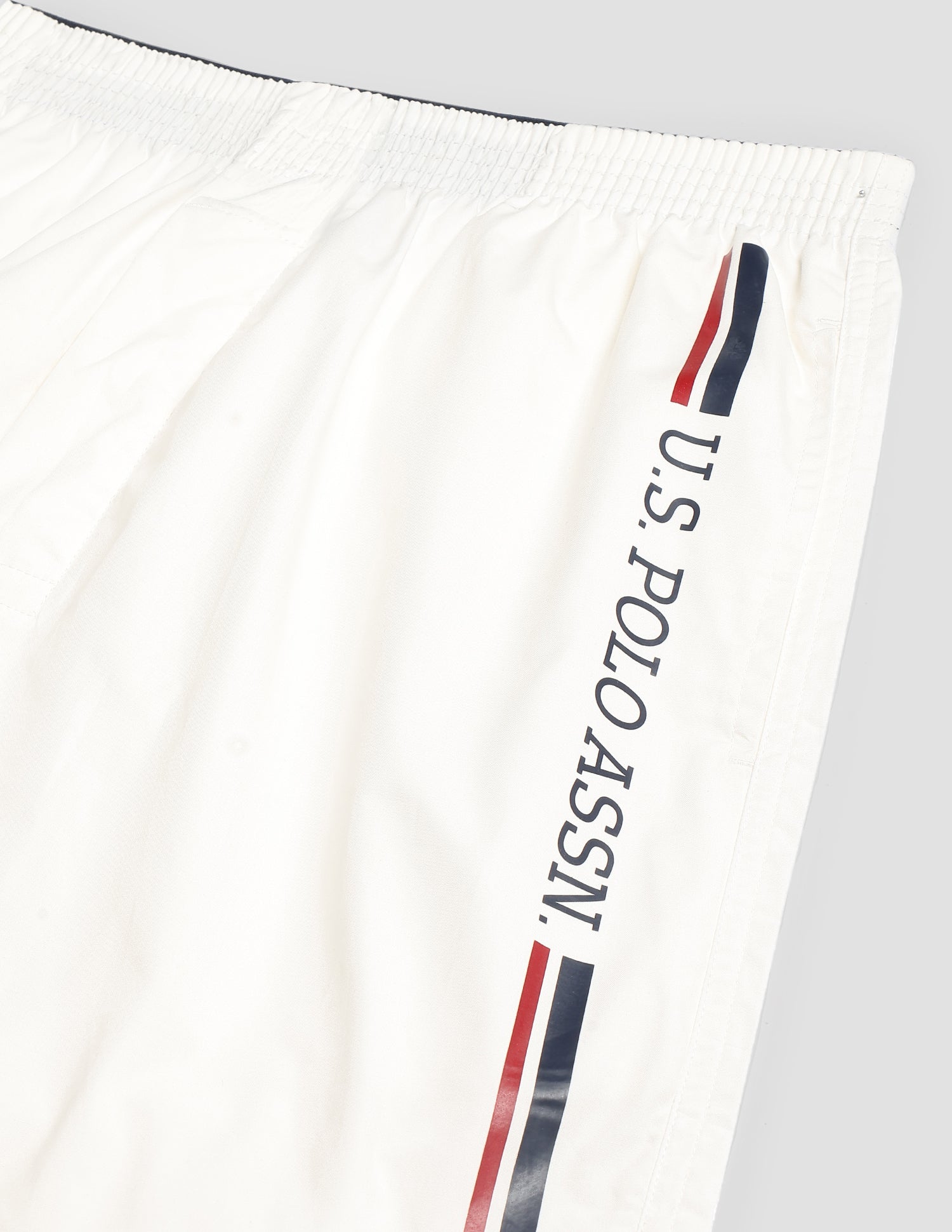 Brand Stripe Dual Pocket IYAX Boxers - Pack Of 1 White - U.S. POLO ASSN. | Large