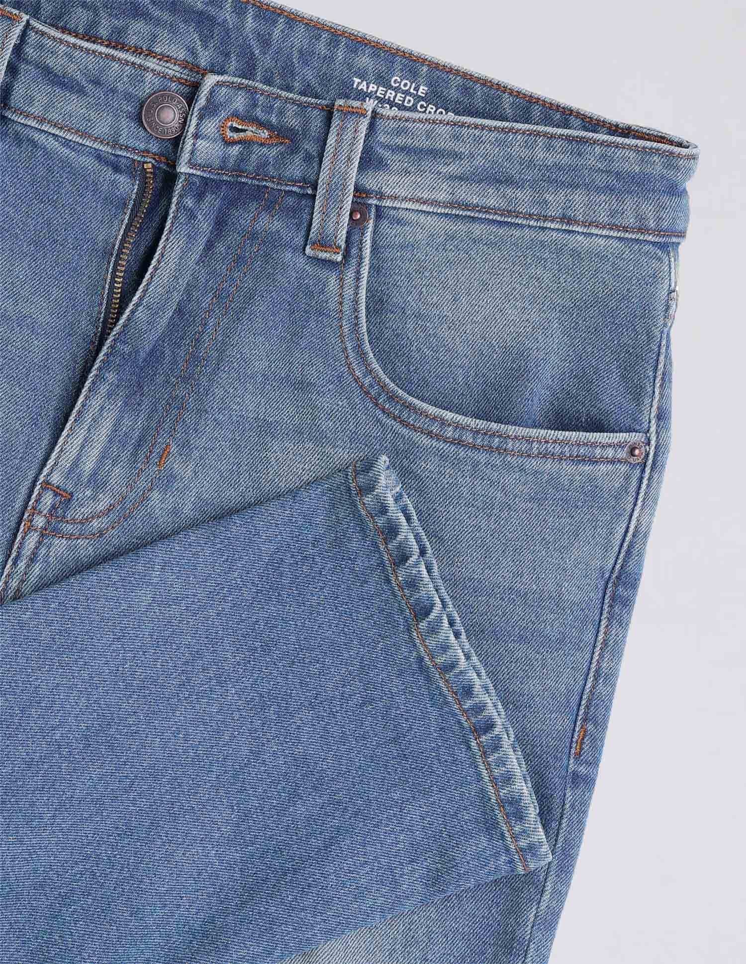 Cole Comfort Cropped Fit Blue Jeans Blue - U.S. POLO ASSN. | Large