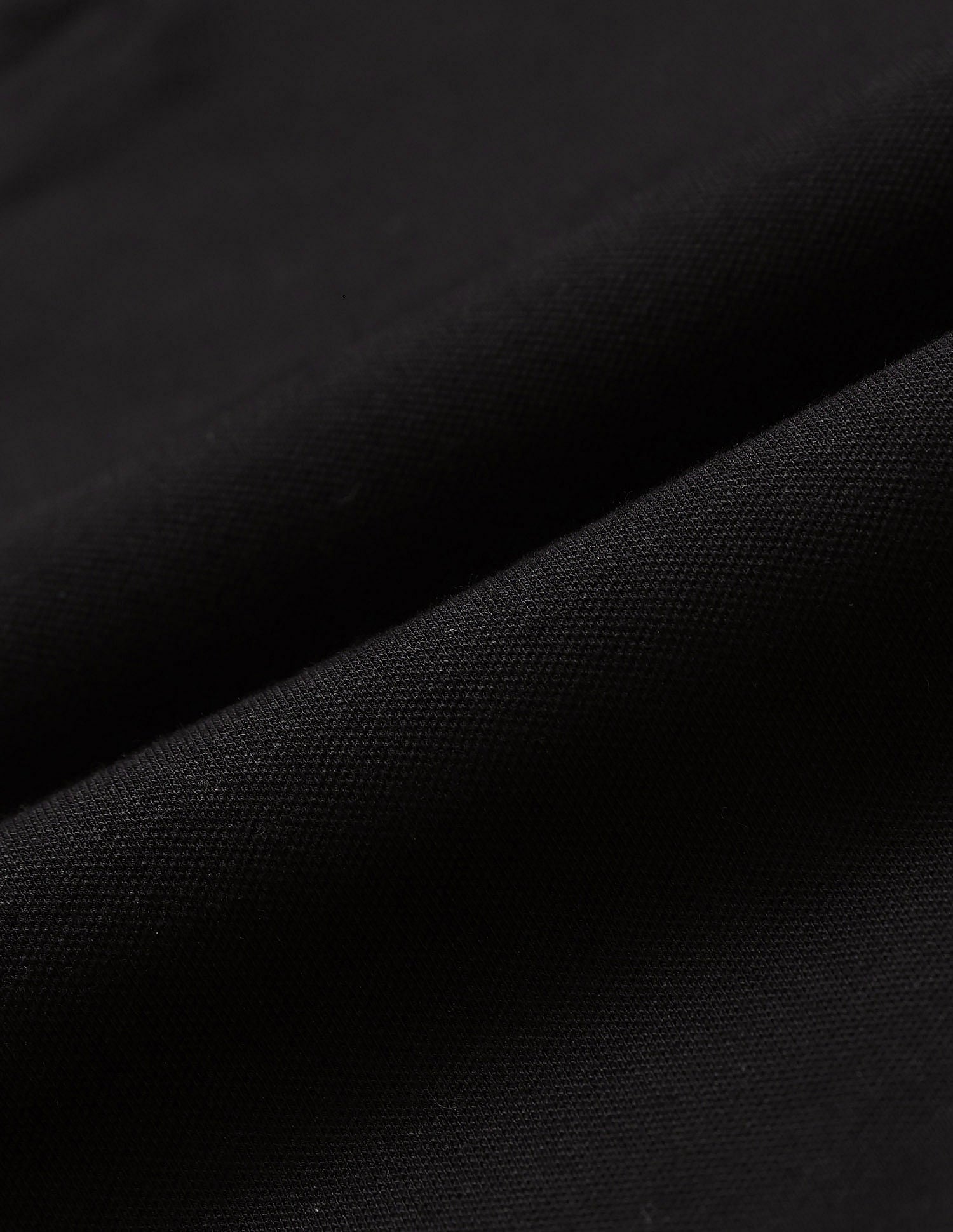 Polo Collar Cotton Tshirt With Full Sleeves Black - U.S. POLO ASSN. | Large