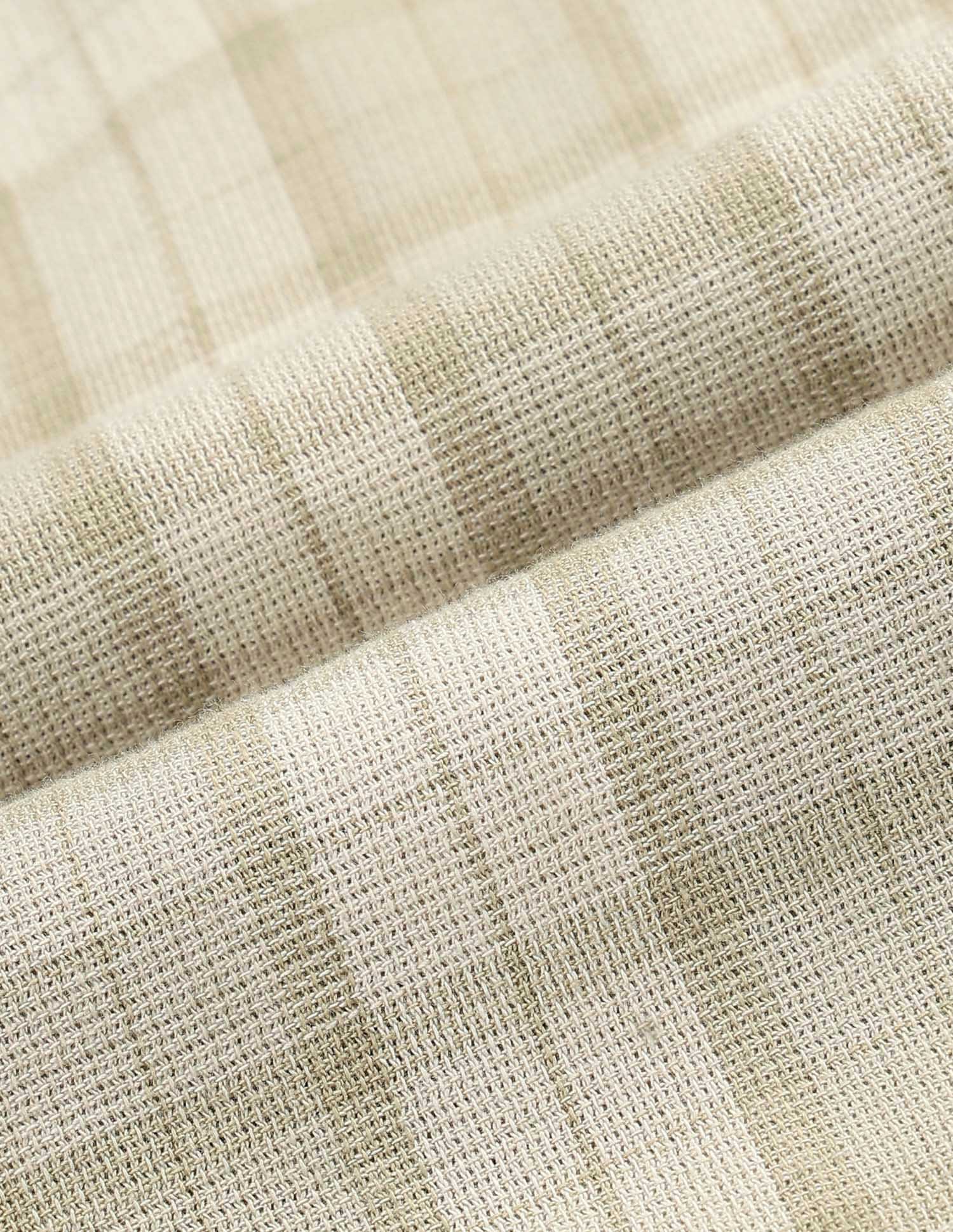 Tartan Checked Dobby Shirt Light Beige - U.S. Polo Assn. India | Large
