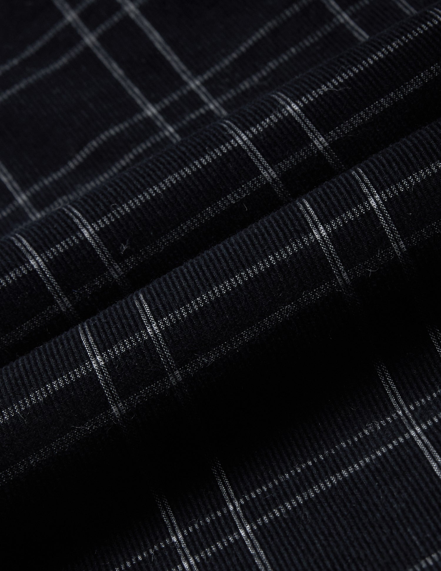 Grid Tattersall Checked Corduroy Shirt Black - U.S. Polo Assn. India | Large