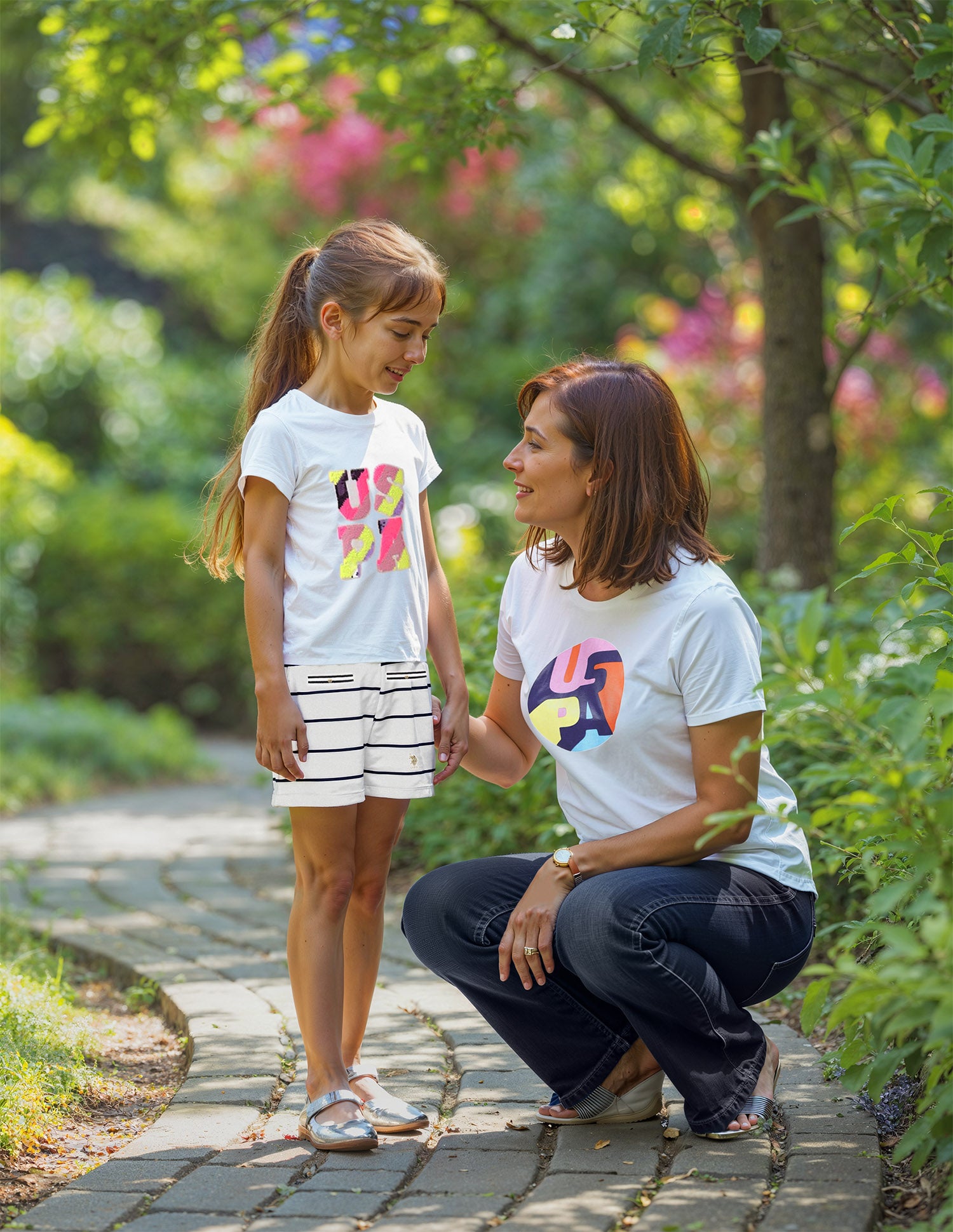 Girls Flip Sequins Regular Fit  T-Shirt White - U.S. POLO ASSN. | Large