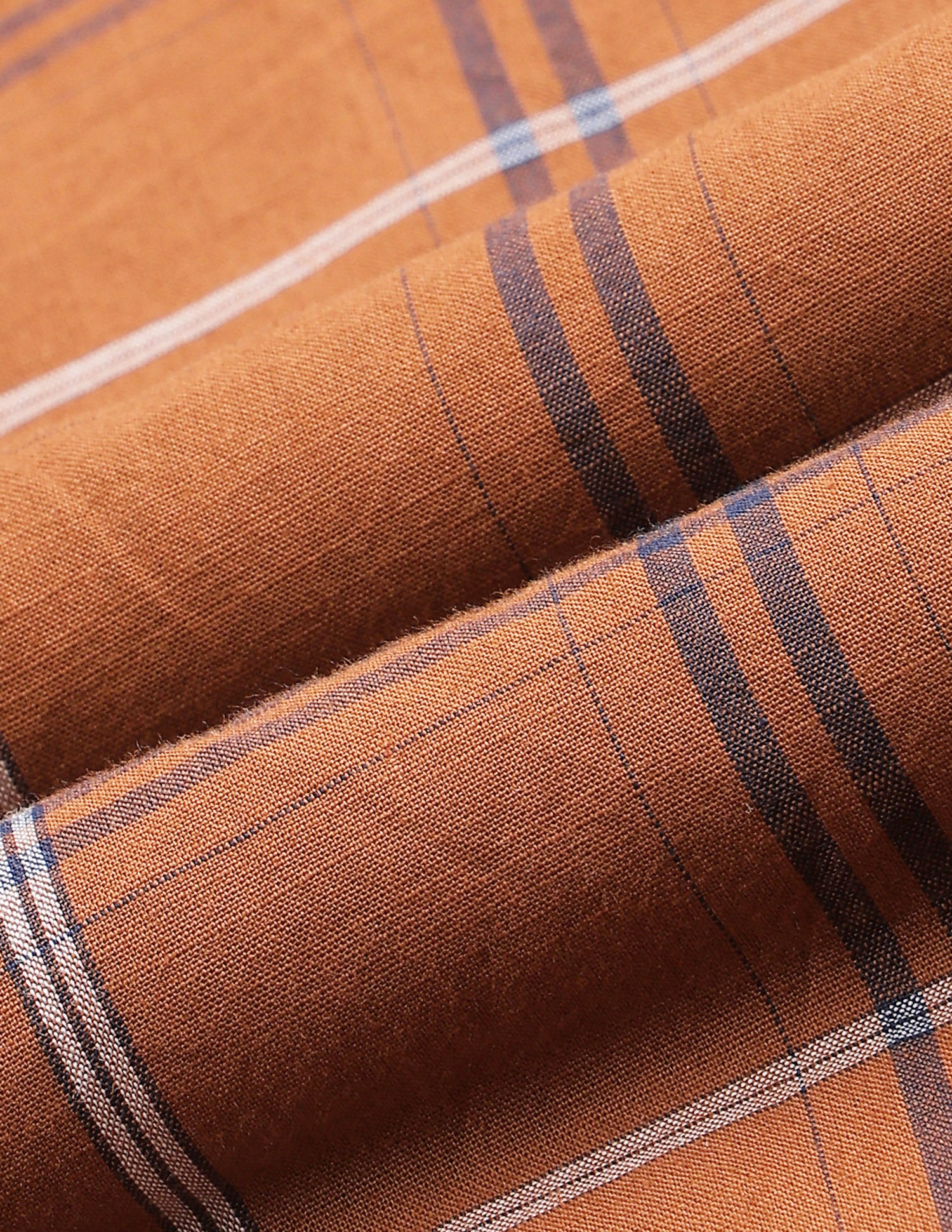 Grid Tattersall Checked Poplin Shirt Brown - U.S. Polo Assn. India | Large