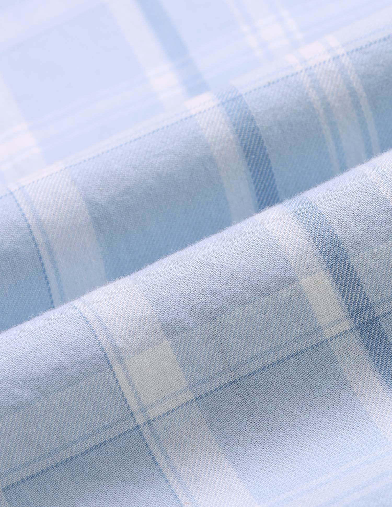 Regular Fit Grid Tattersall Checked Shirt Light Blue - U.S. Polo Assn. India | Large