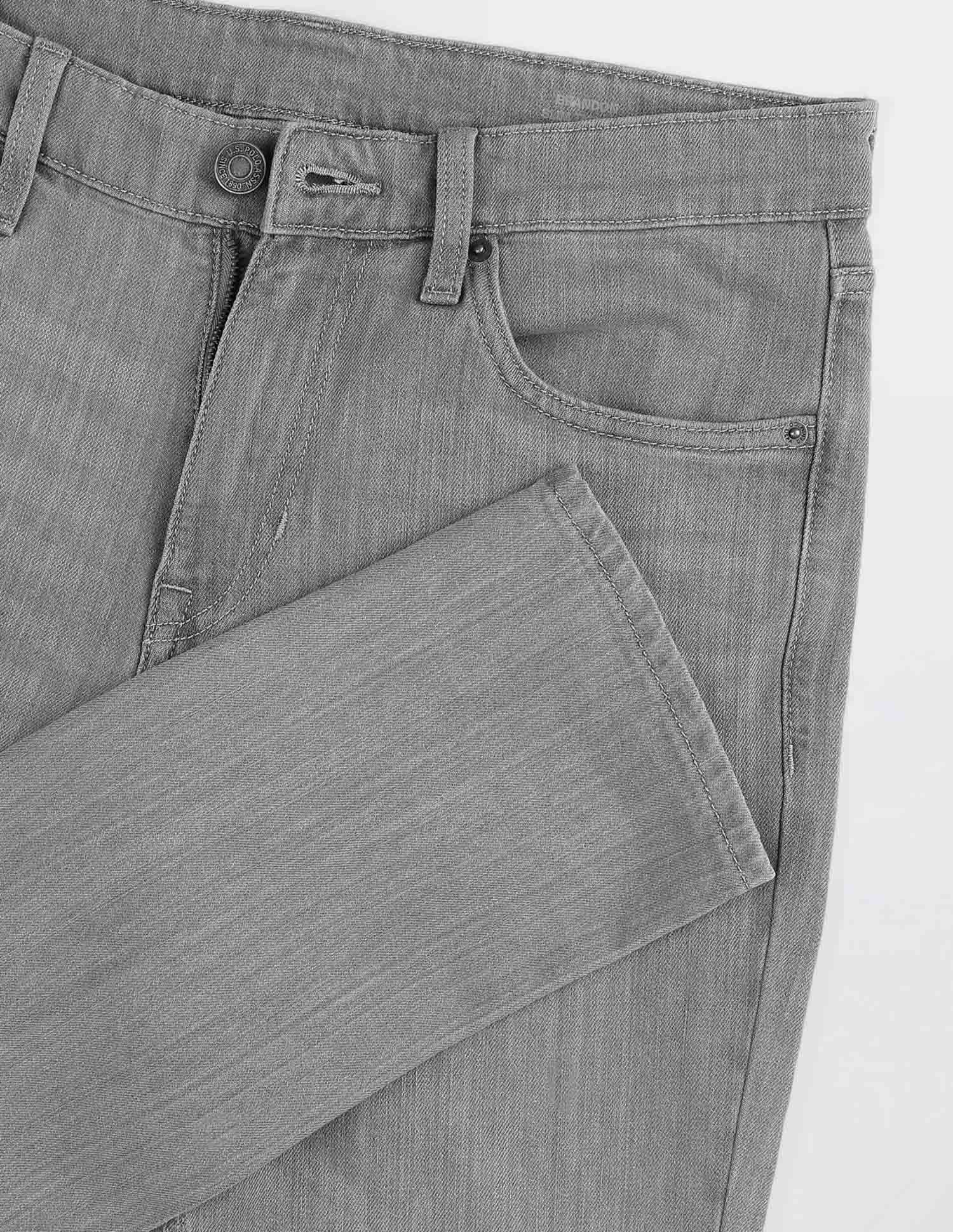 Brandon Slim Tapered Fit Mid Rise Jeans Grey - U.S. POLO ASSN. | Large