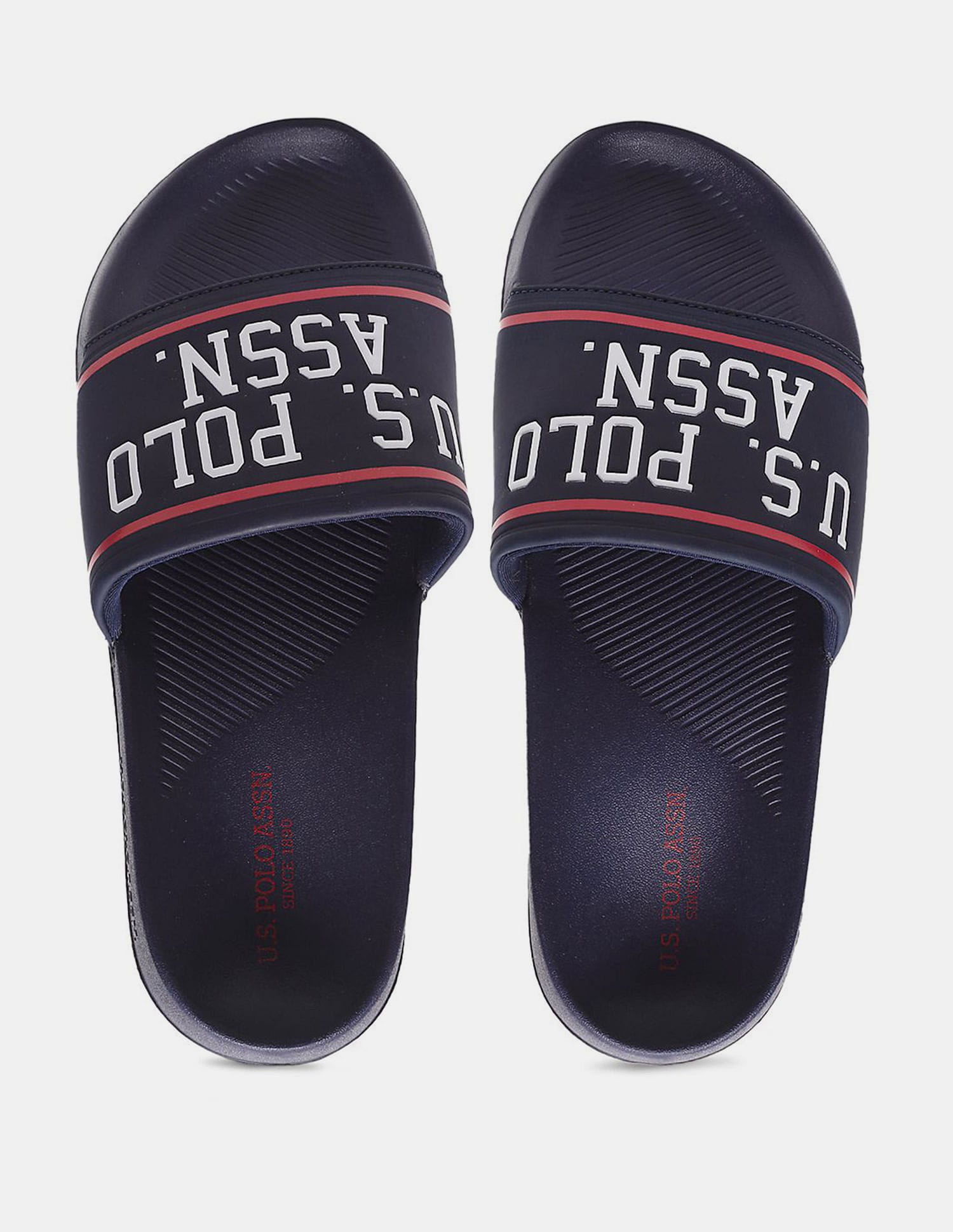 Men Brand Printed Trojan Sliders