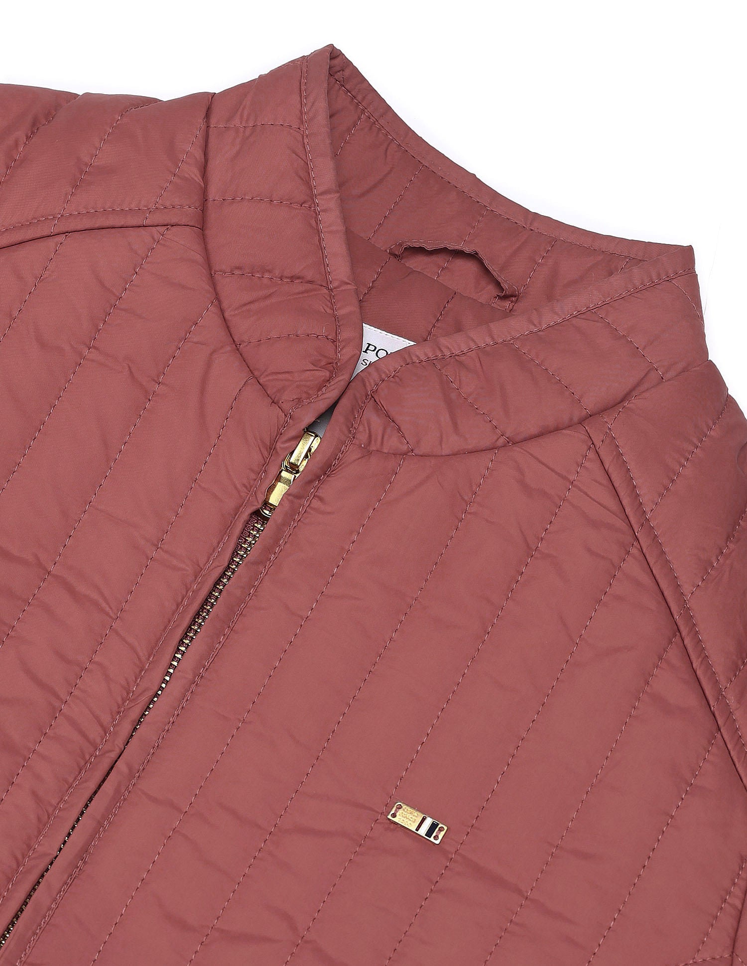 High Neck Puffer Jacket Dark Peach - U.S. POLO ASSN. | Large