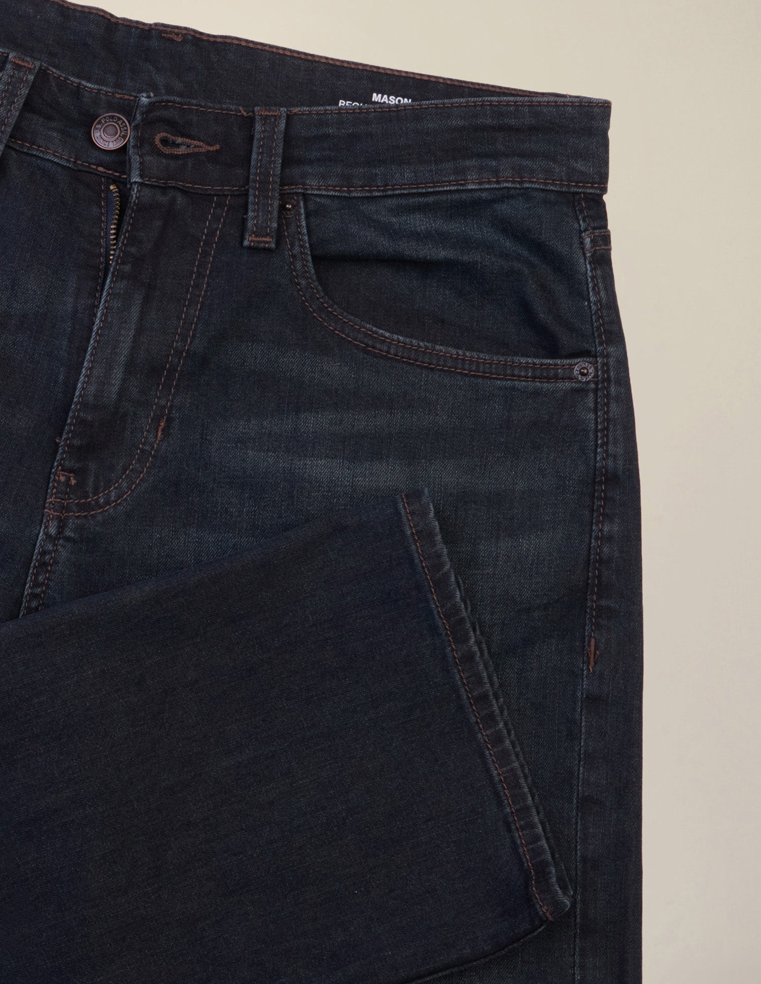 Mason Regular Straight Fit Blue Jeans Mid Blue - U.S. Polo Assn. India | Large