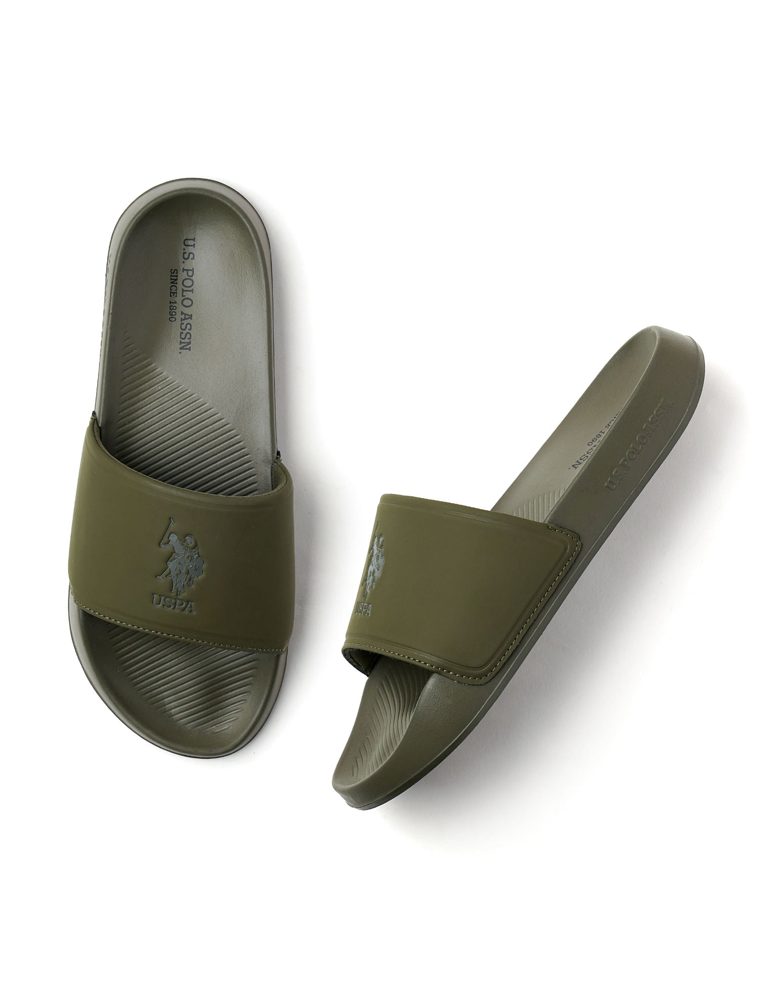 Men Specter 6.0 Open Toe Flat Sandals Dark Green - U.S. Polo Assn. India | Large