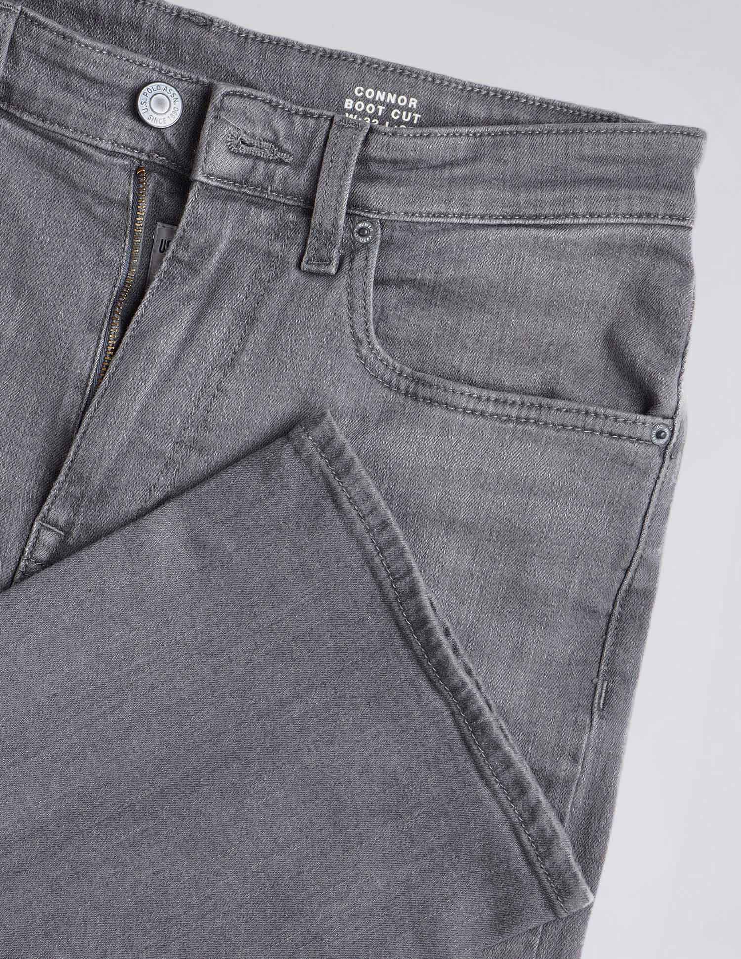 Connor Bootcut Grey Jeans Light Grey - U.S. Polo Assn. India | Large