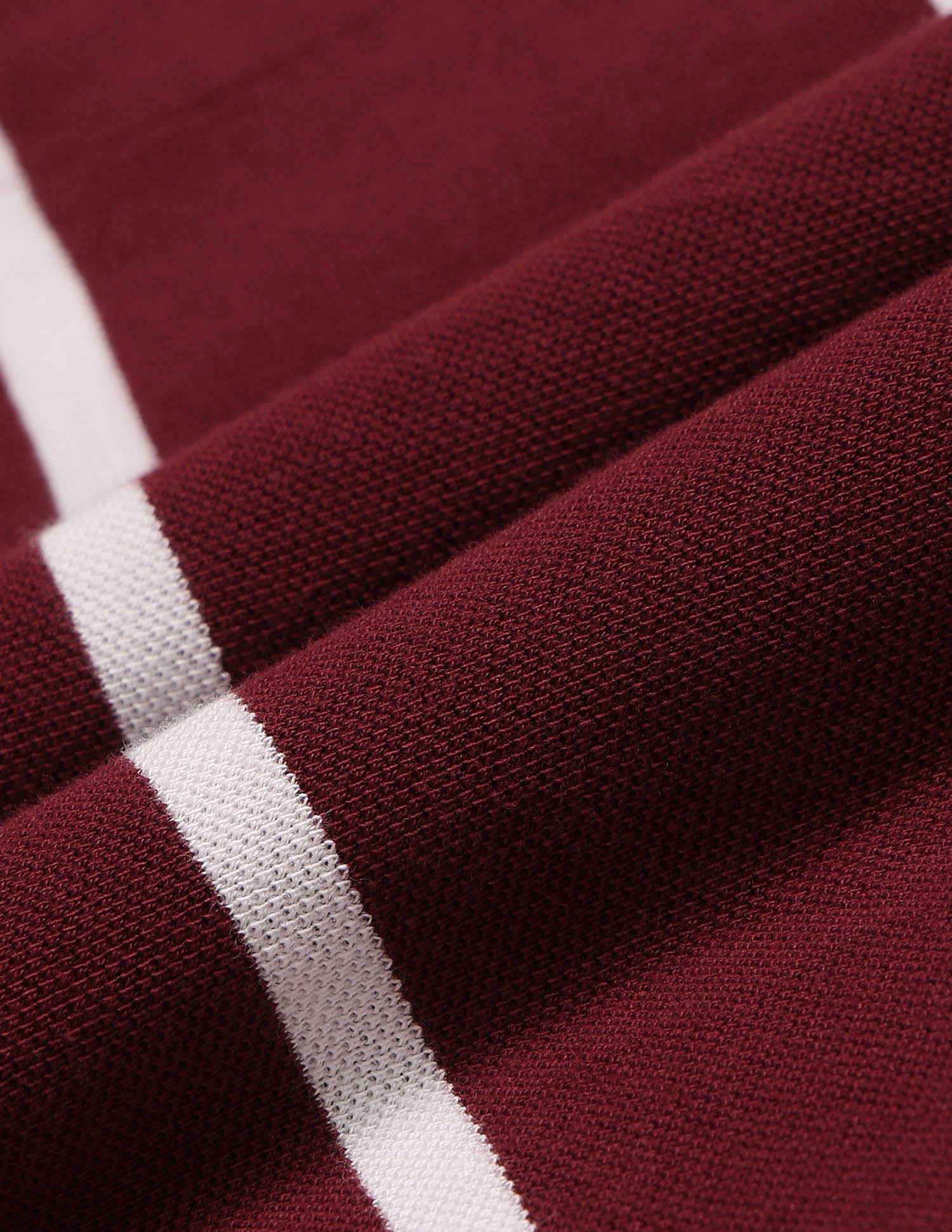 Boys Vertical Striped Regular Fit T-Shirt Maroon - U.S. POLO ASSN. | Large