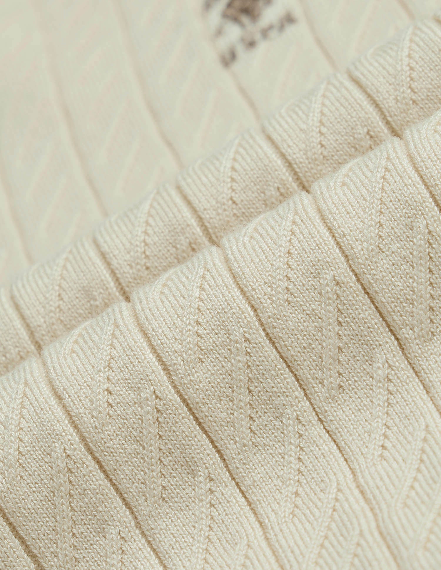 Patterned Knit Equestrian Aisle Theater Polo Shirt Beige - U.S. POLO ASSN. | Large