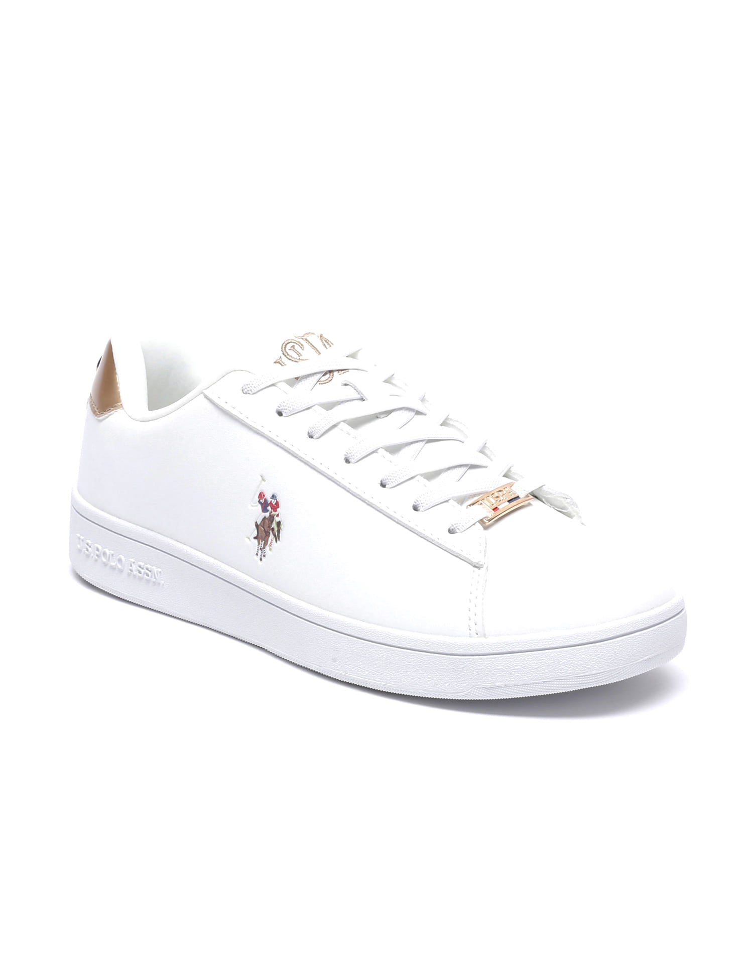 Women Metallic Logo Rylee 2.0 Sneakers Off-White - U.S. Polo Assn. India | Large