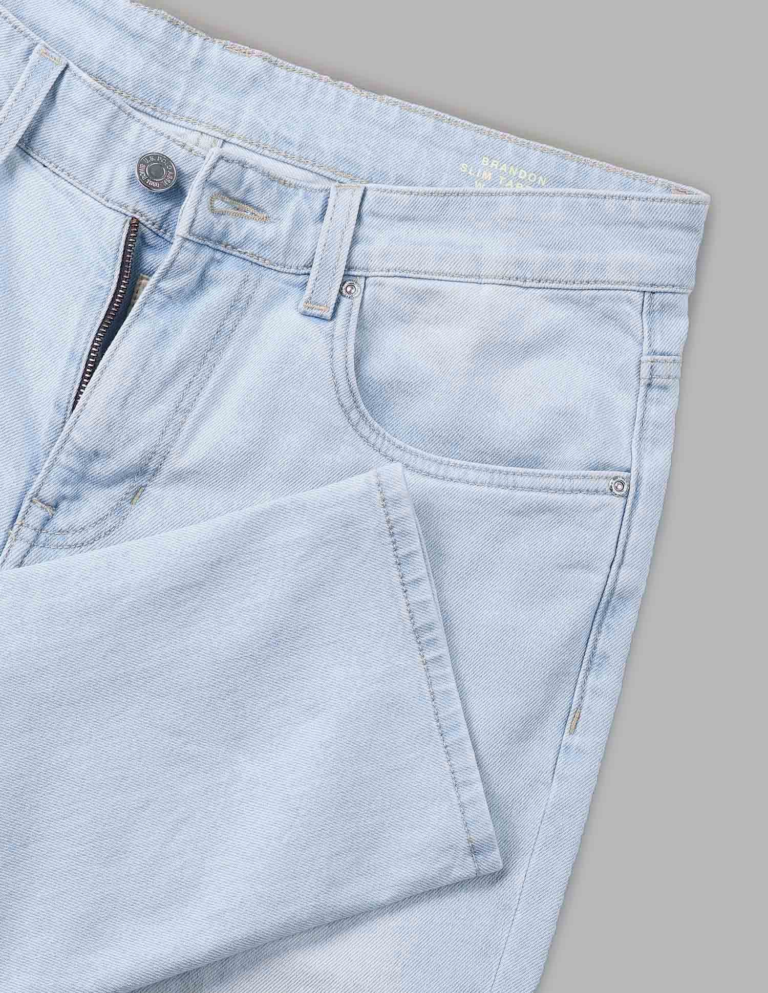 Vintage Brandon Slim Tapered Fit Blue Jeans Blue - U.S. Polo Assn. India | Large