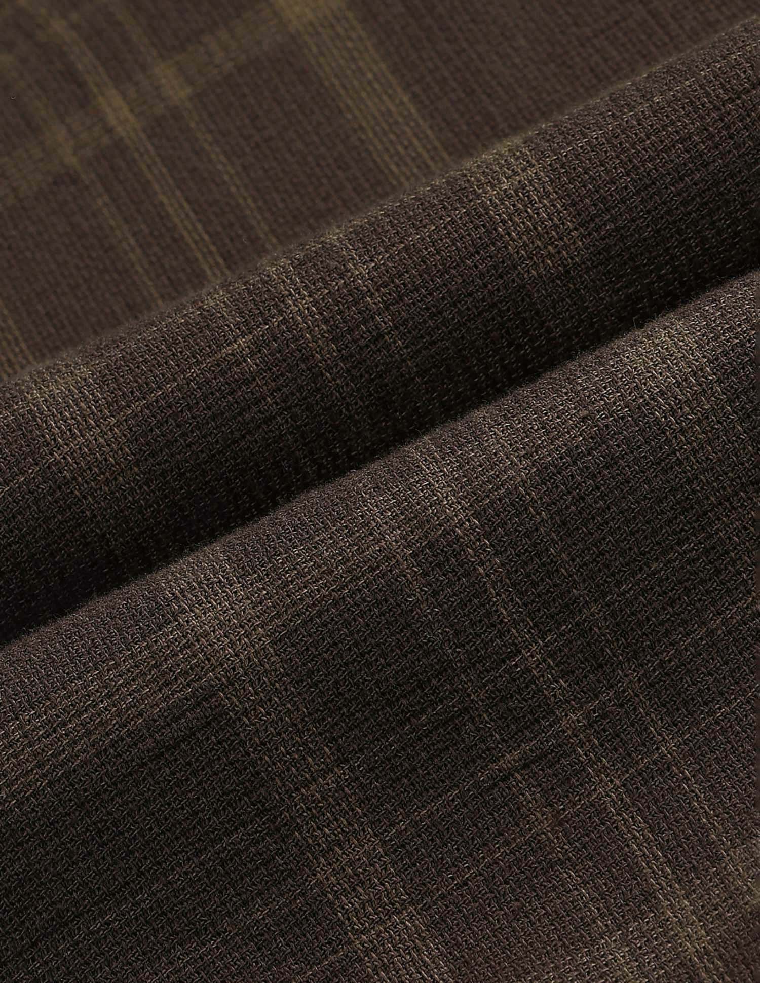Dobby Tartan Checked Shirt Choco - U.S. Polo Assn. India | Large