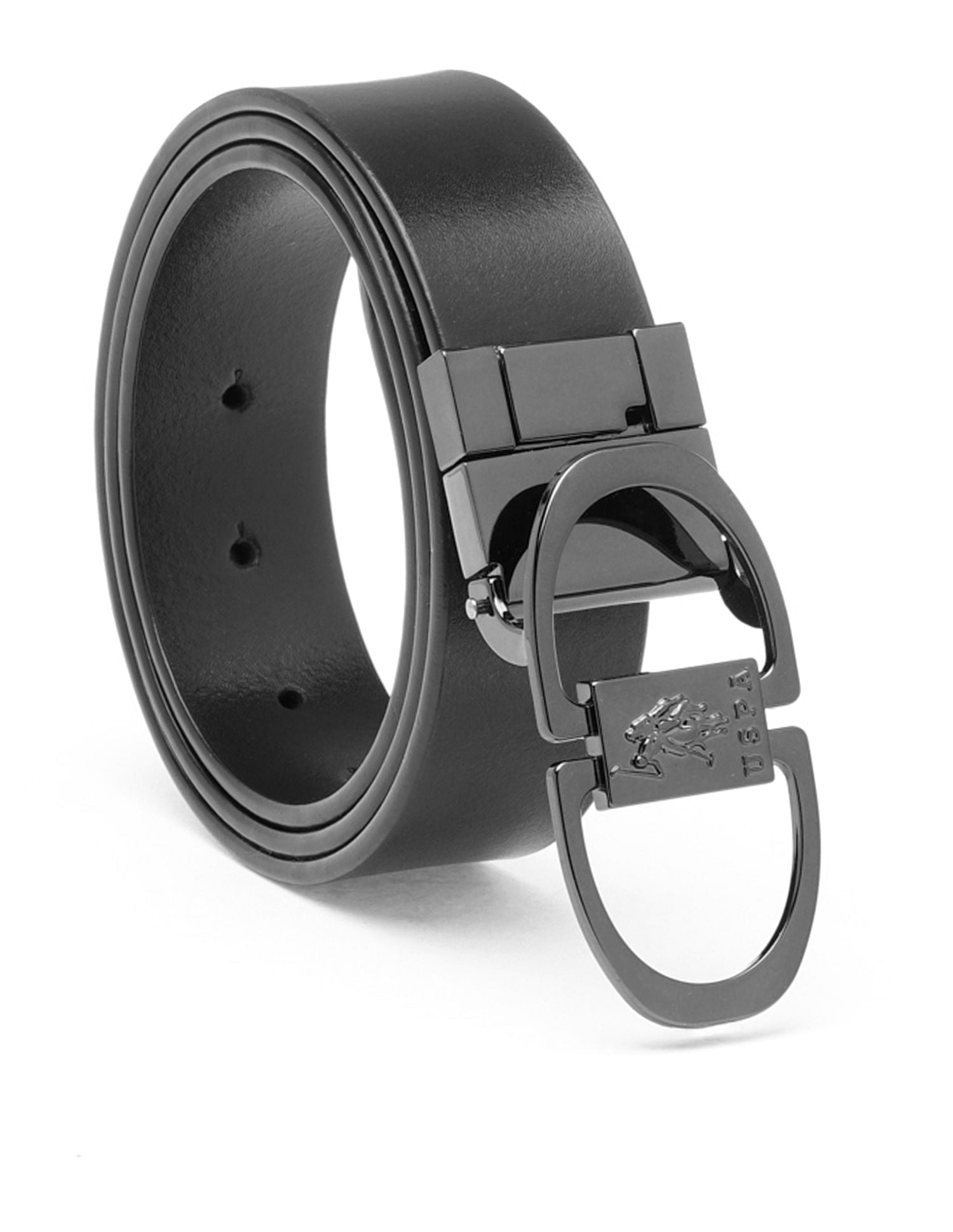 Men Leather Reversible Belt Black and Brown - U.S. POLO ASSN. | Large