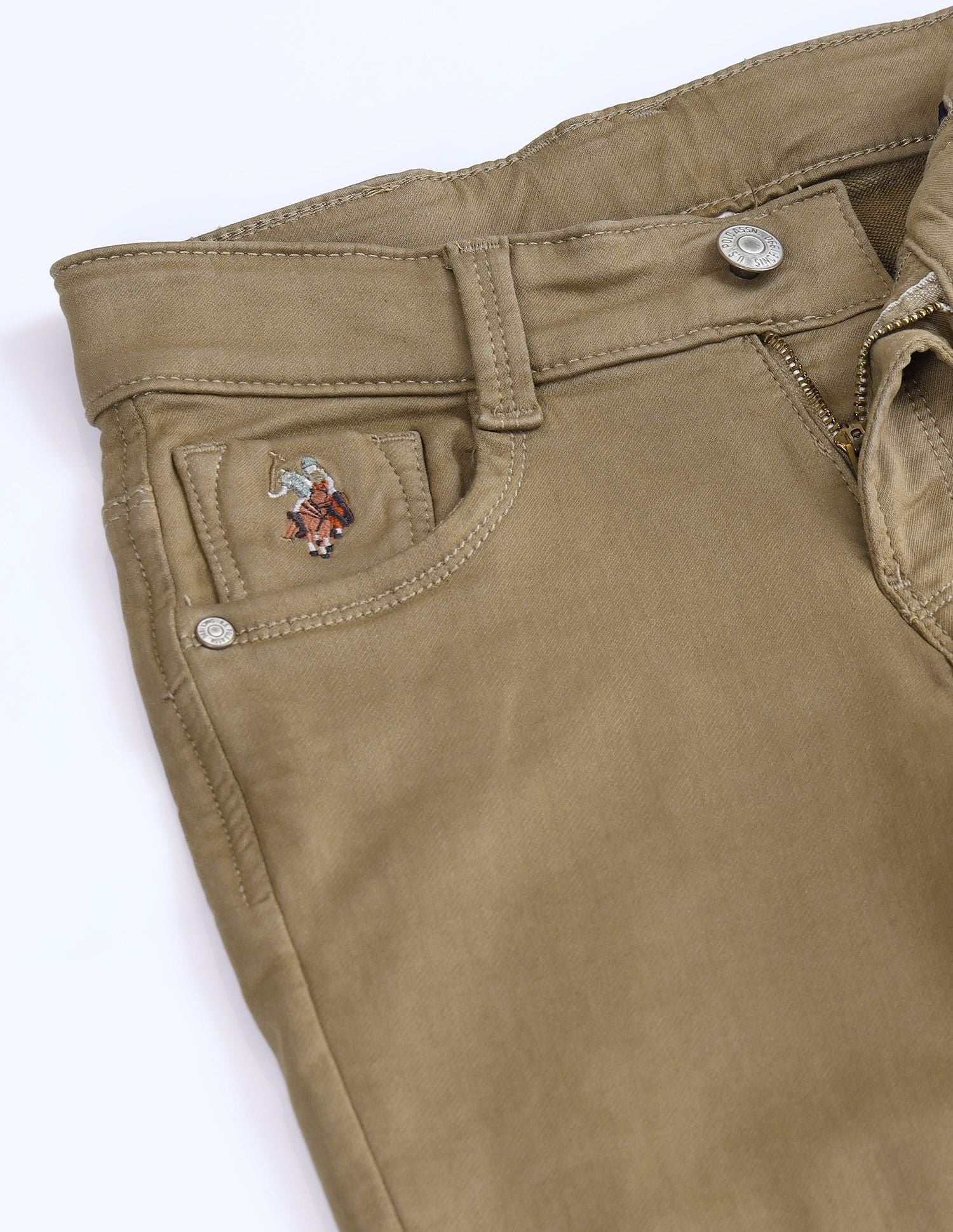 Slim Fit Rinsed Jeans Me. Khaki - U.S. POLO ASSN. | Large
