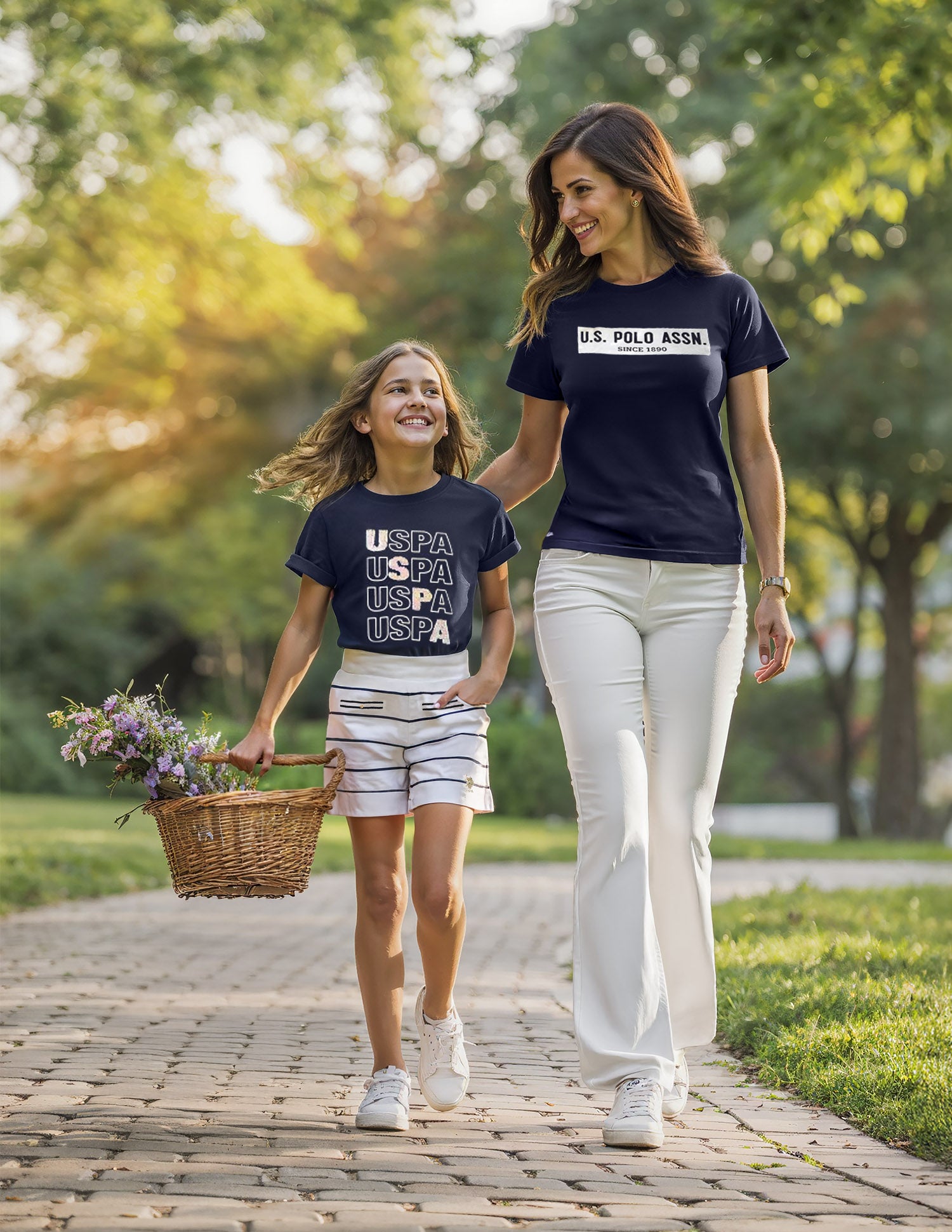 Girls Flip Sequins Relaxed Fit  T-Shirt Navy - U.S. POLO ASSN. | Large