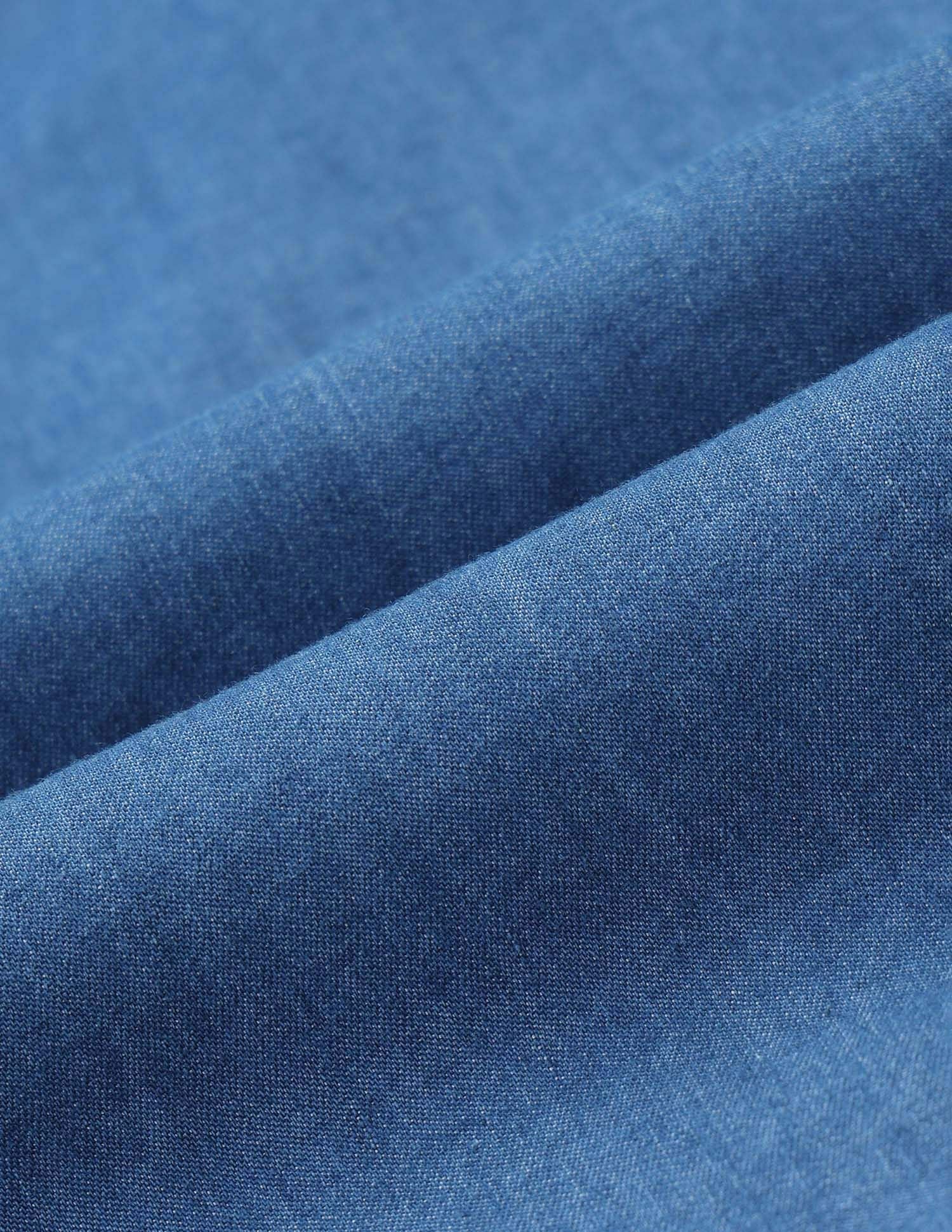 Girls Cape Collar Chambray Top Indigo - U.S. POLO ASSN. | Large