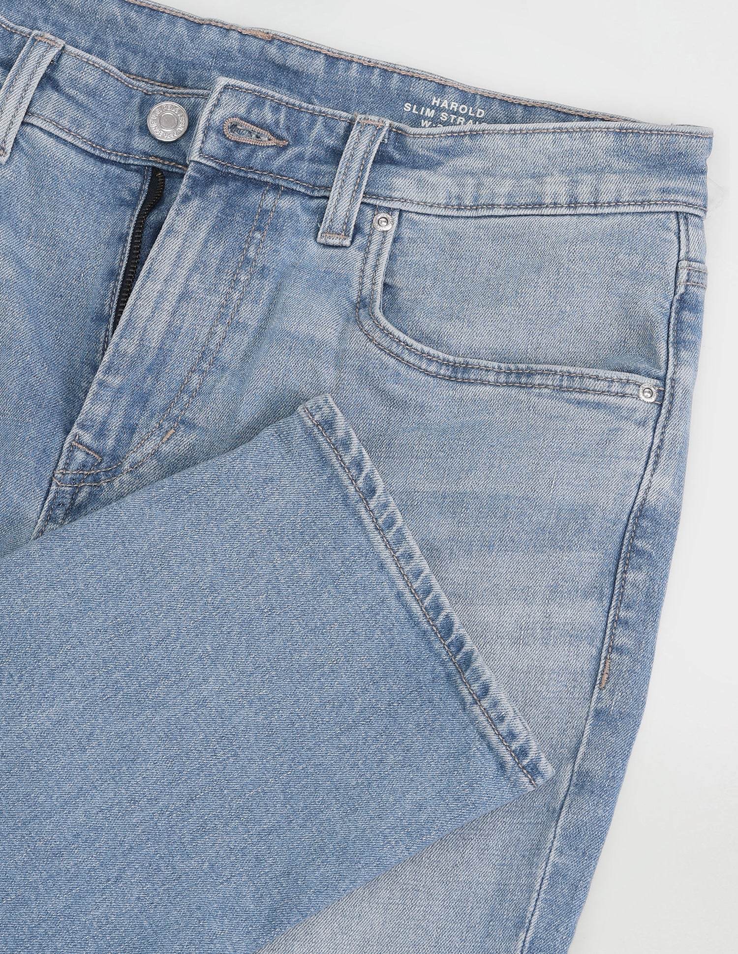 Harold Slim Straight Fit Blue Jeans Blue - U.S. POLO ASSN. | Large