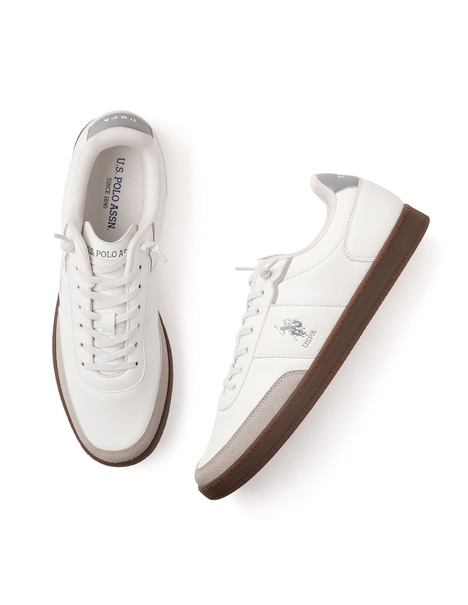 Men Milton Colourblocked Sneakers White - U.S. Polo Assn. India | Large