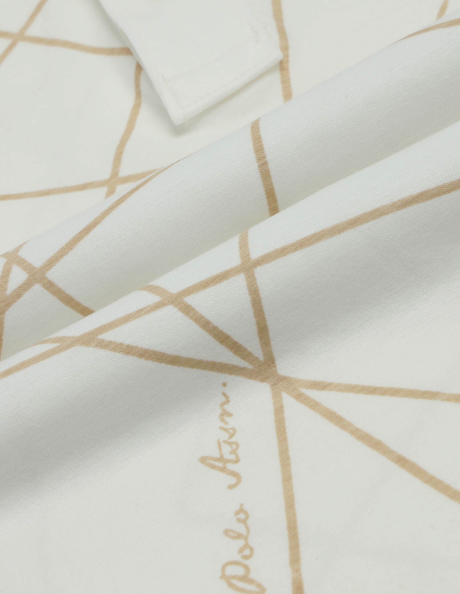 Boys Geometric Printed Regular Fit Polo Shirt Off White - U.S. POLO ASSN. | Large