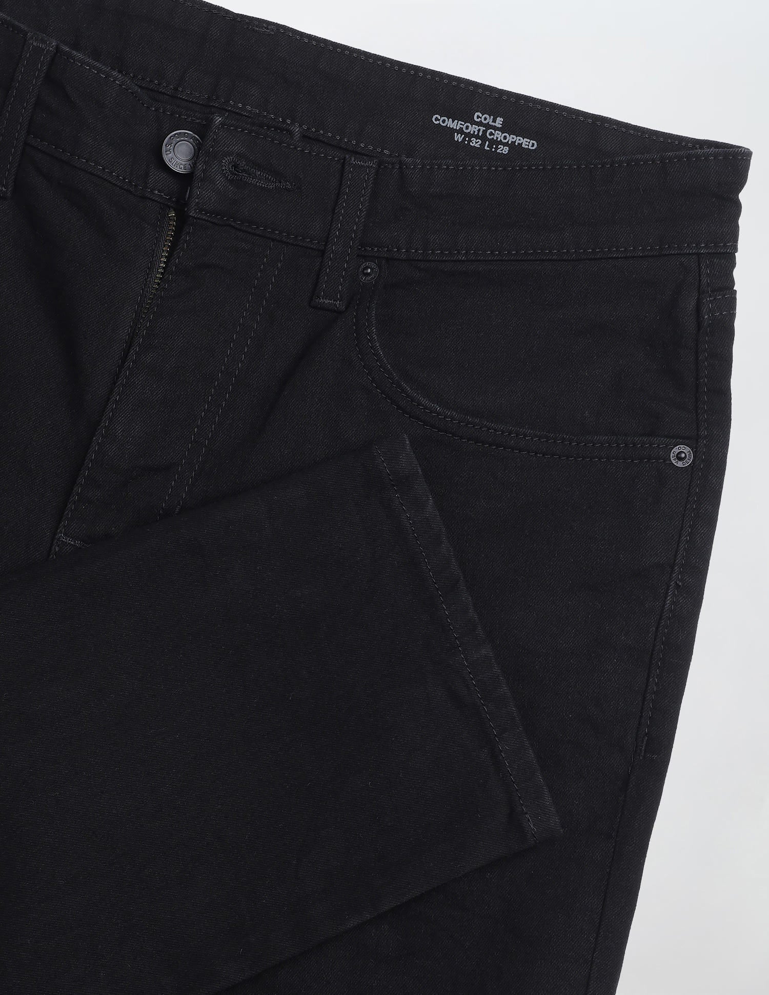 Solid Slim Fit Jeans Black - U.S. Polo Assn. India | Large