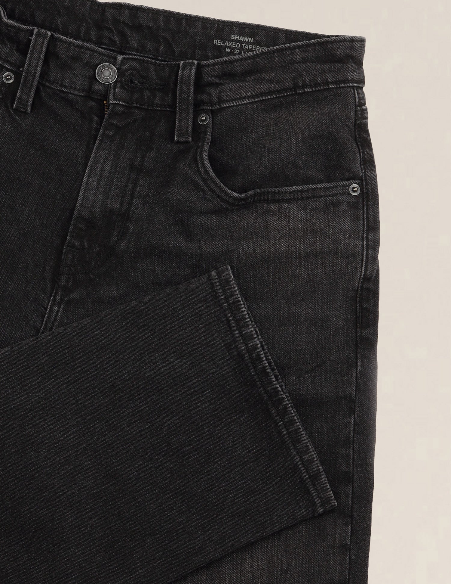 Shawn Relaxed Fit Black Jeans Washed Black - U.S. Polo Assn. India | Large