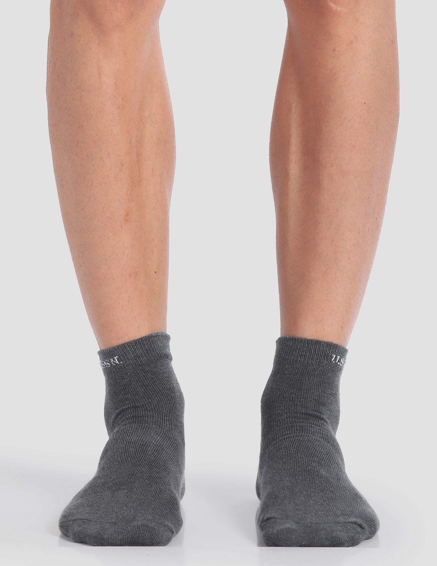 Ankle Length Stretch I646 Socks - Pack Of 3 Navy, Black and Grey - U.S. POLO ASSN. | Large