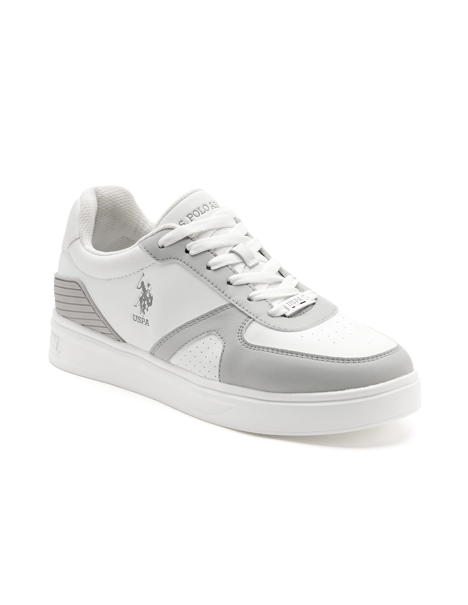 Men Nebo Colourblocked Sneakers Grey - U.S. Polo Assn. India | Large