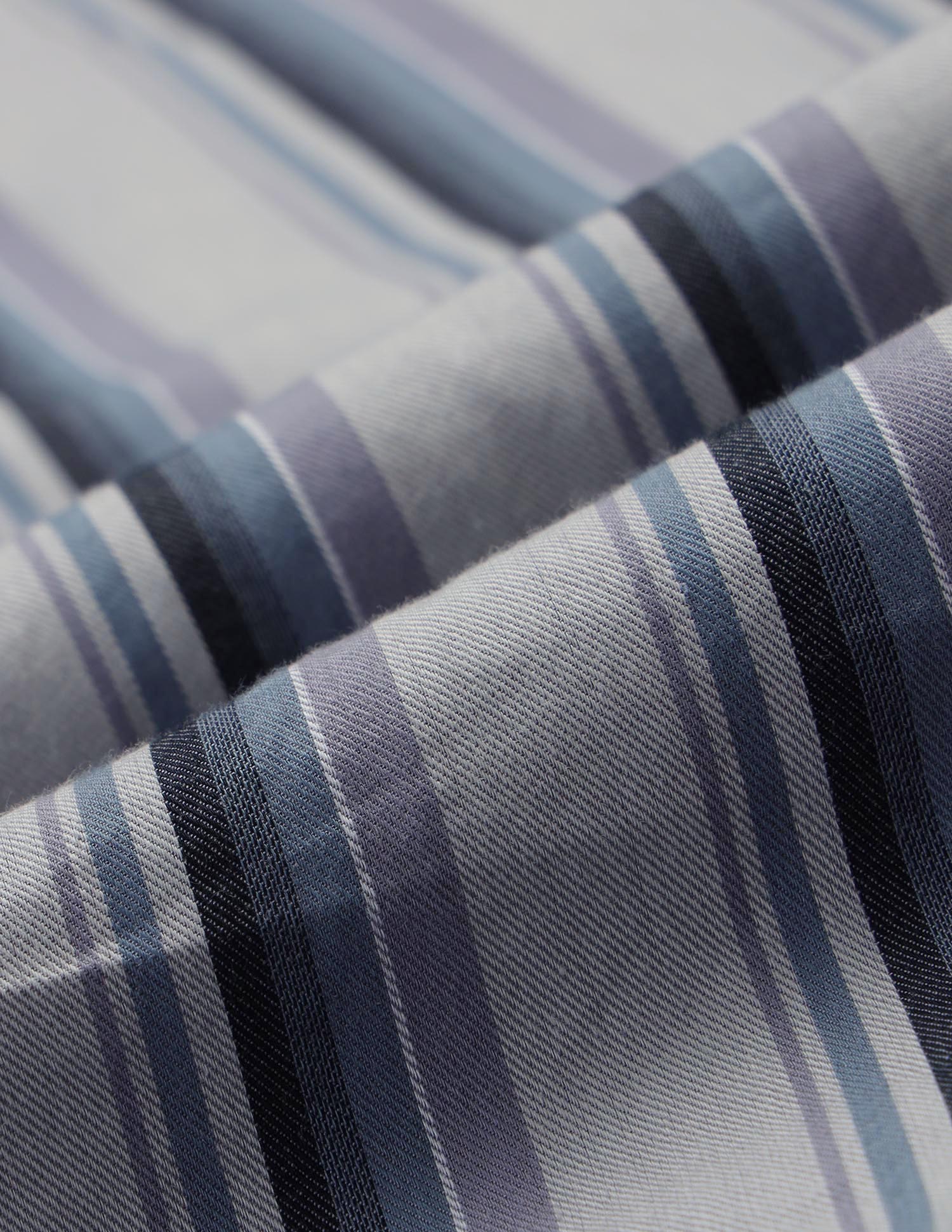 Tailored Fit Vertical Striped Shirt Lavender - U.S. POLO ASSN. | Large