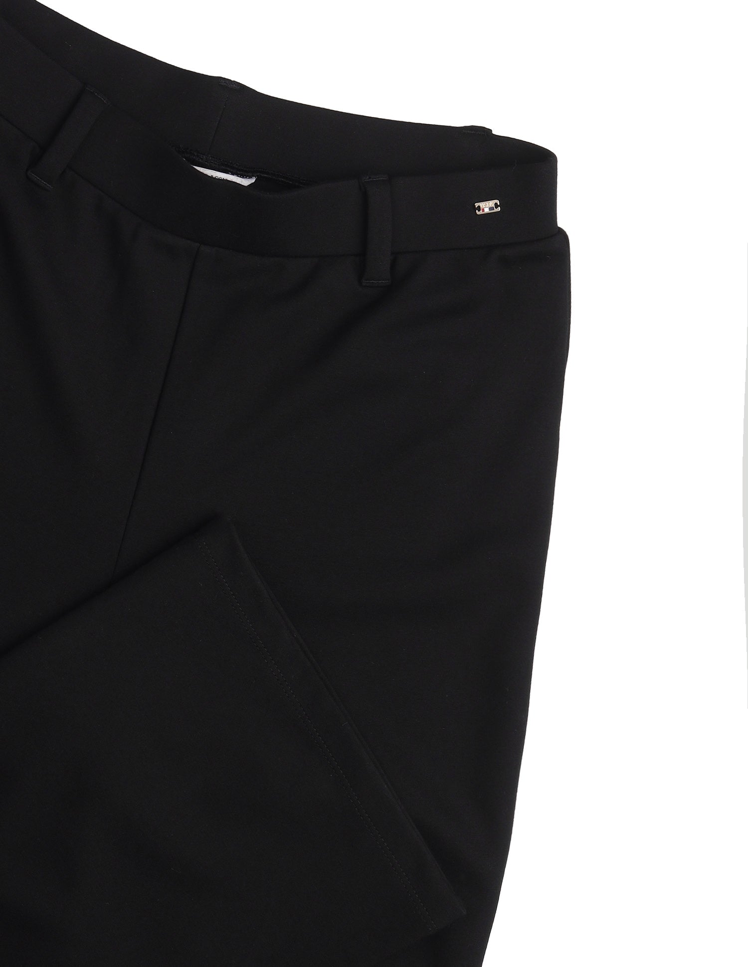 Solid Flared Fit Trouser Black - U.S. Polo Assn. India | Large