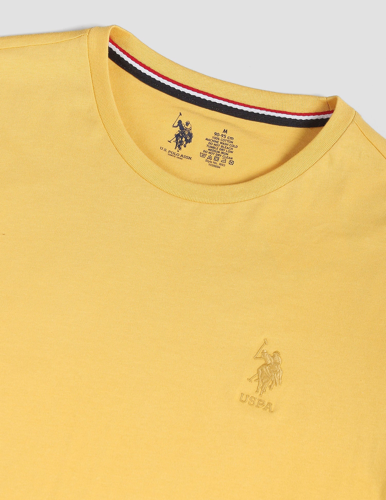 Henley Neck Solid I693 Lounge T-Shirt - Pack Of 1 Yellow - U.S. POLO ASSN. | Large