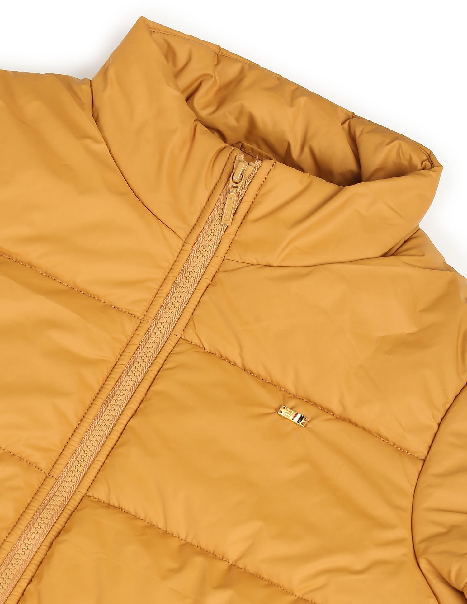 High Neck Puffer Jacket Mustard - U.S. POLO ASSN. | Large