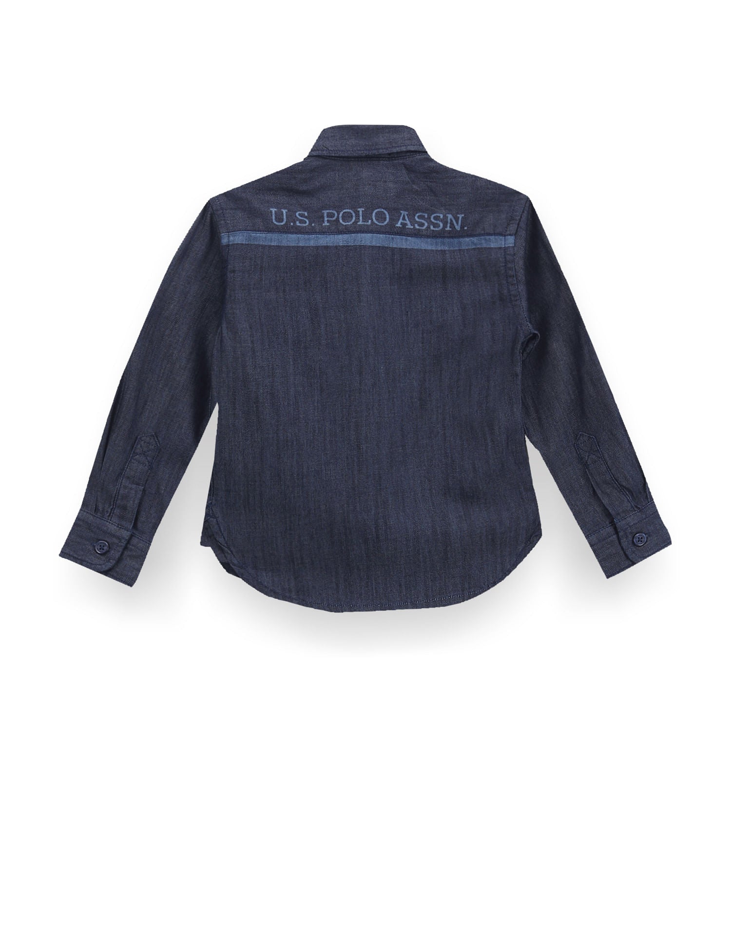 Boys Washed Chambray Shirt Navy - U.S. Polo Assn. India | Large