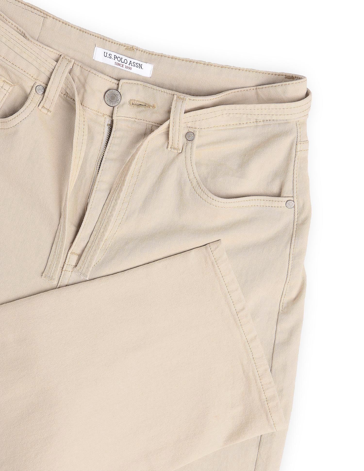 High Rise Barrel Fit Jeans White - U.S. POLO ASSN. | Large