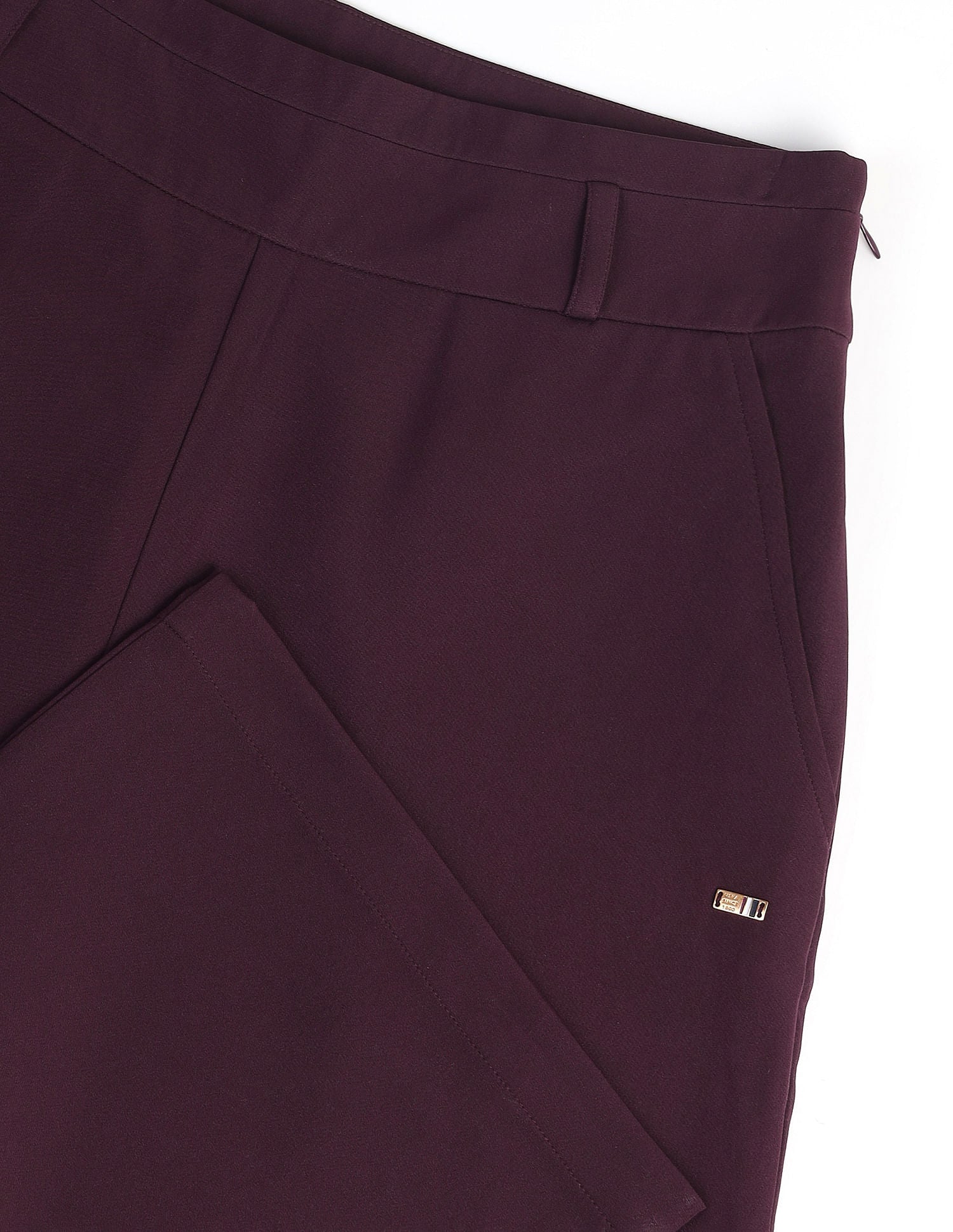 Wide Leg Satin Trousers Wine - U.S. POLO ASSN. | Large