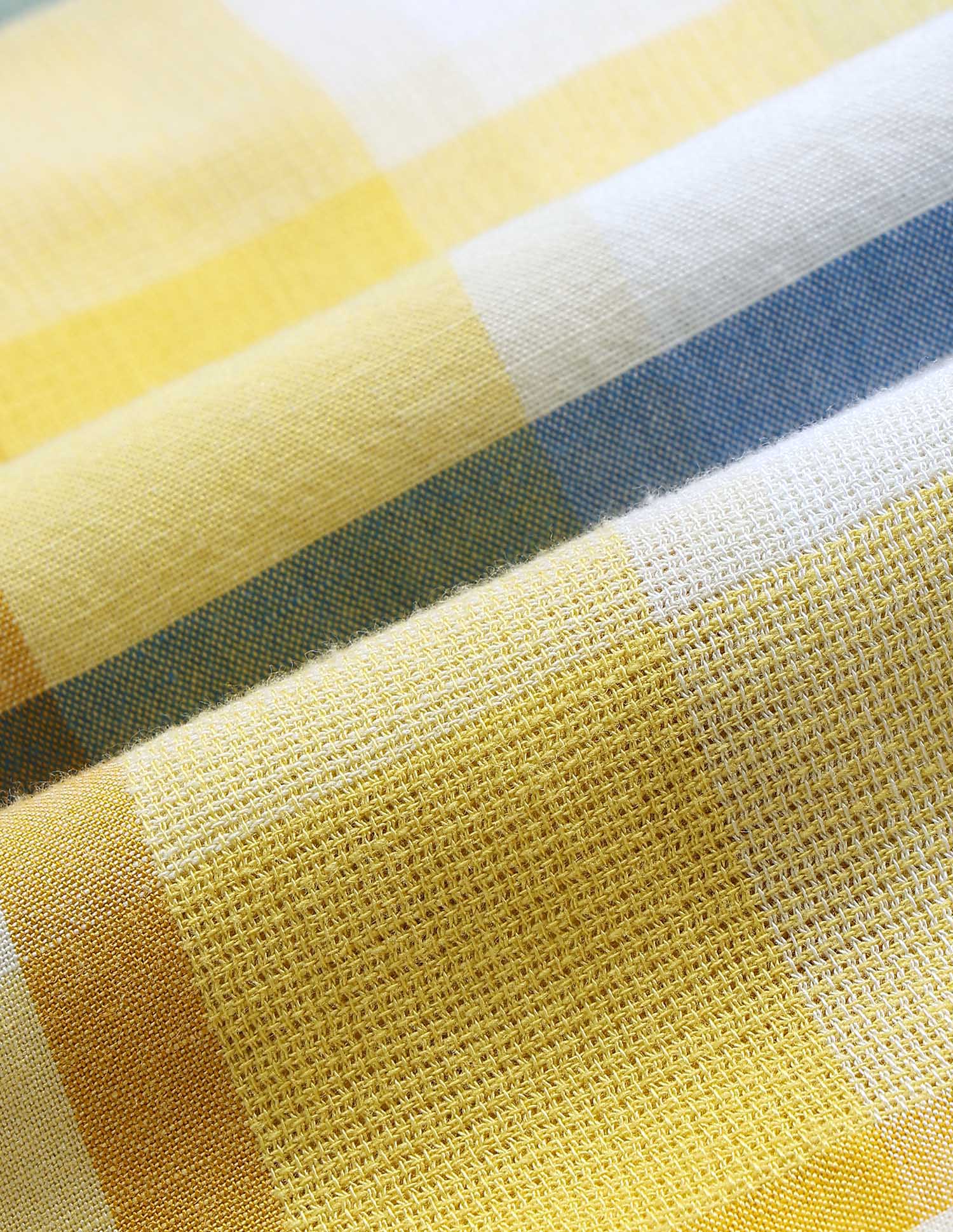 Boys Plaid Checked Dobby Shirt Yellow - U.S. Polo Assn. India | Large